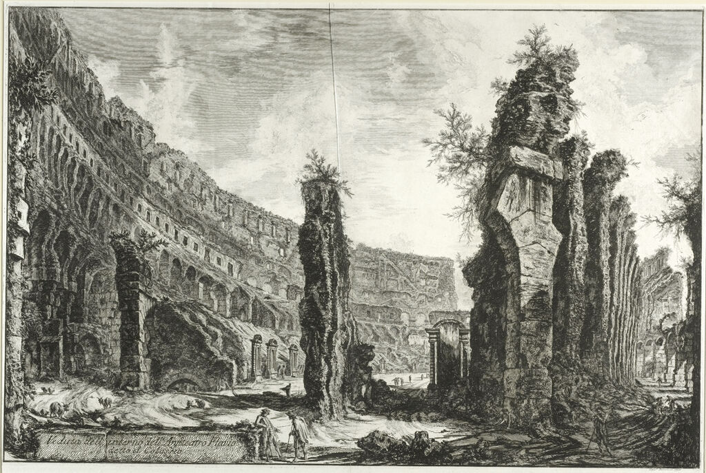 View Of The Interior Of The Flavian Amphitheater, Called The Colosseum