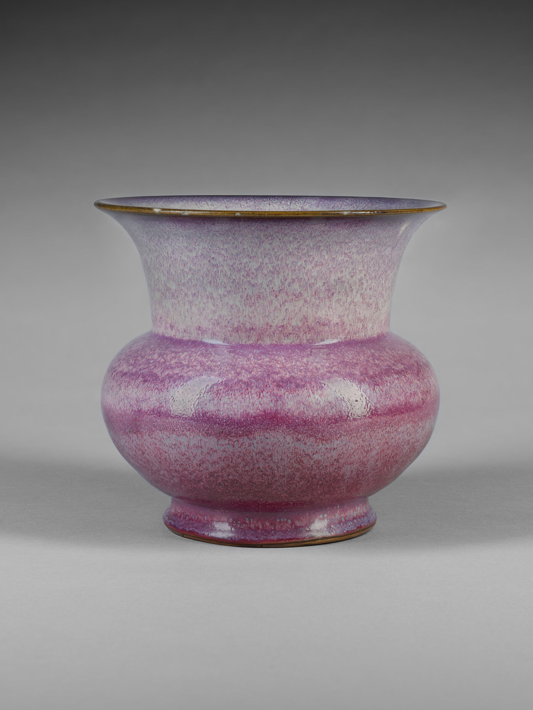 Zhadou-Shaped Flowerpot With Globular Body And Flaring Mouth