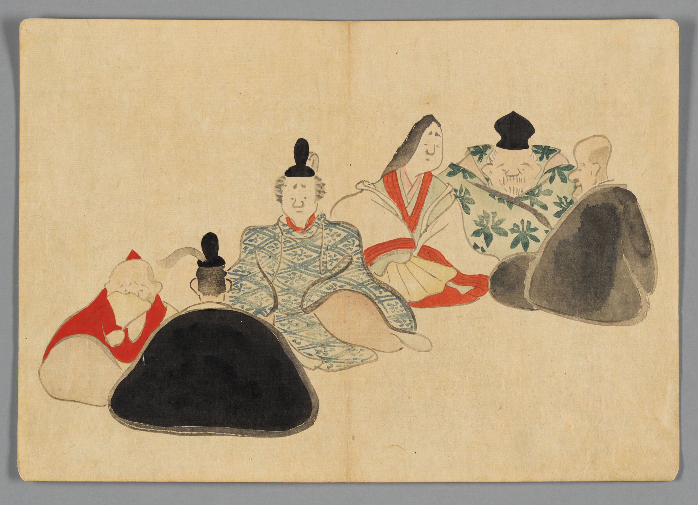 Six Immortal Poets, From The Kōrin Gafu (Kōrin Picture Album)