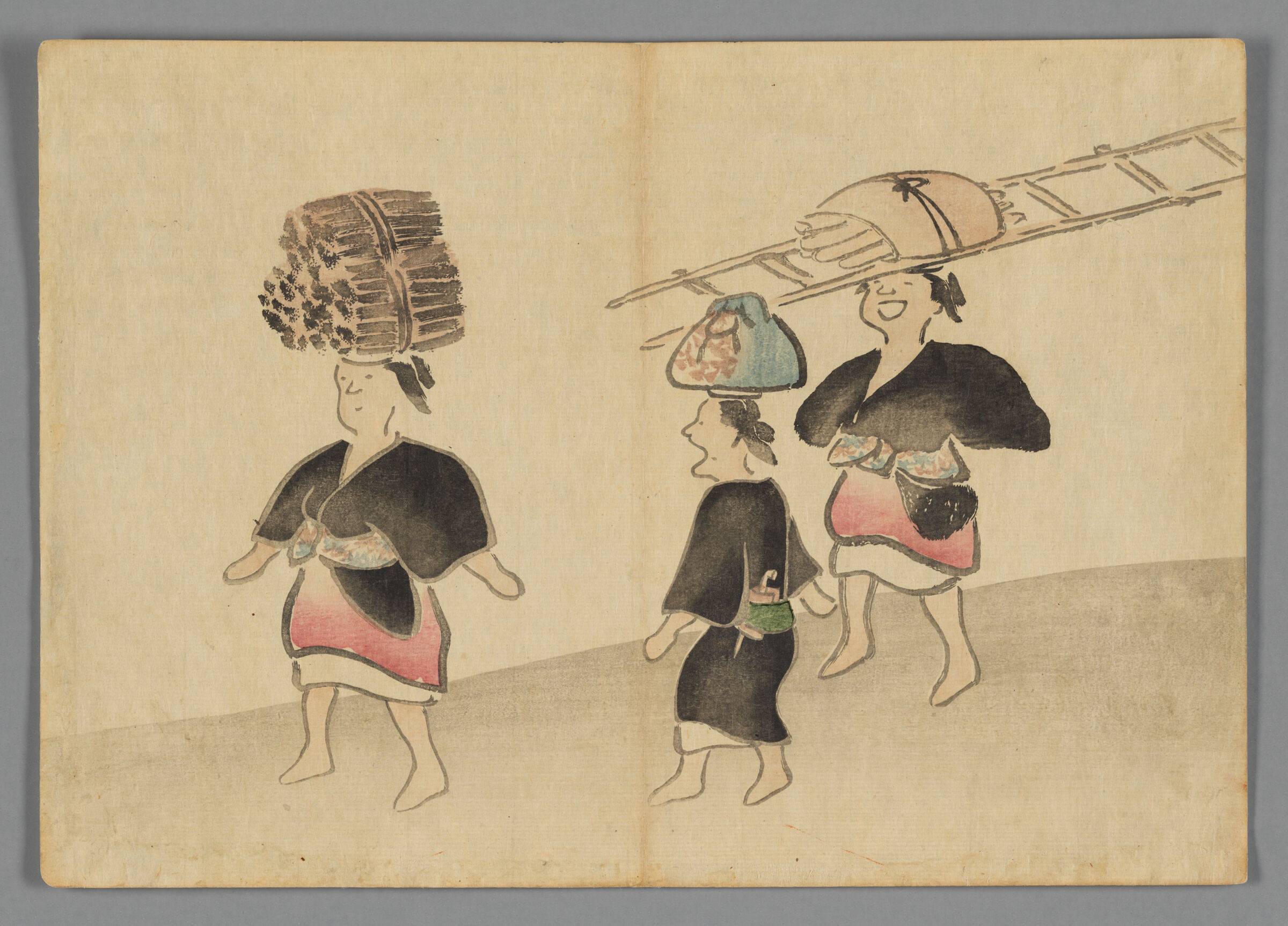 Three Women Of Ohara, From The Kōrin Gafu (Kōrin Picture Album)