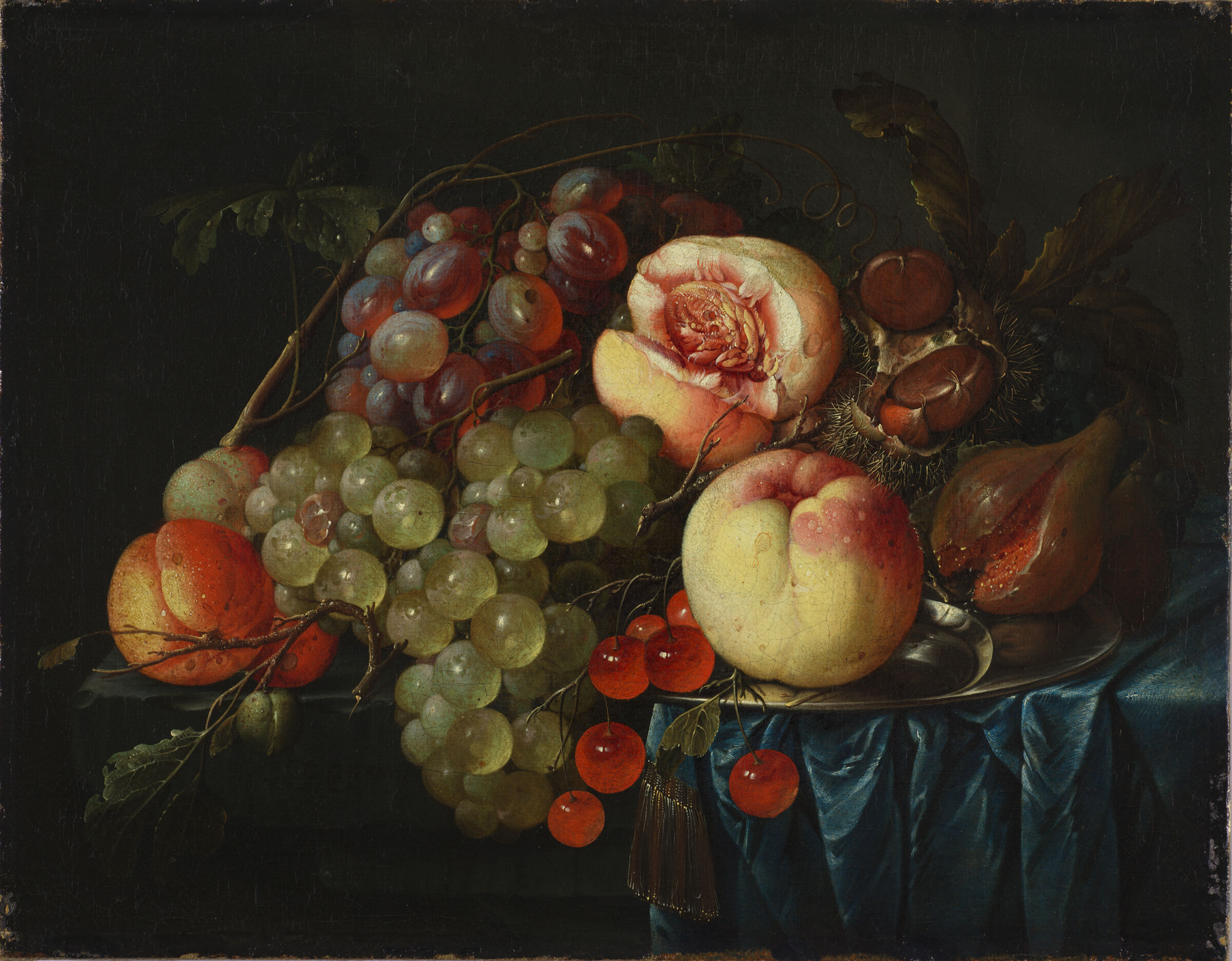 Still Life With Fruit And Chestnuts