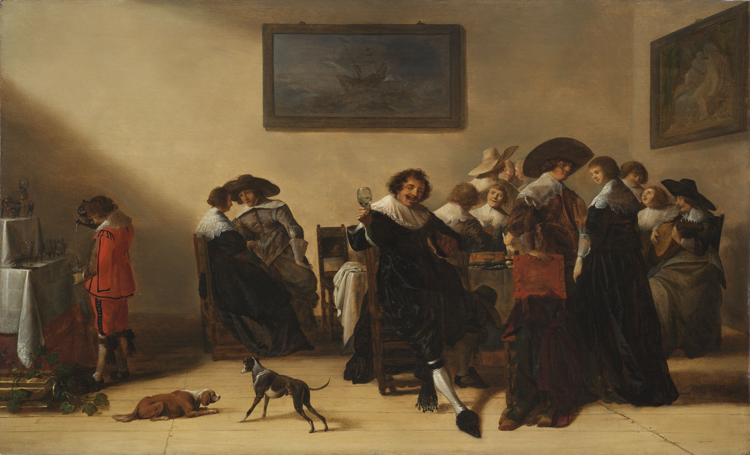 A Merry Company In An Interior