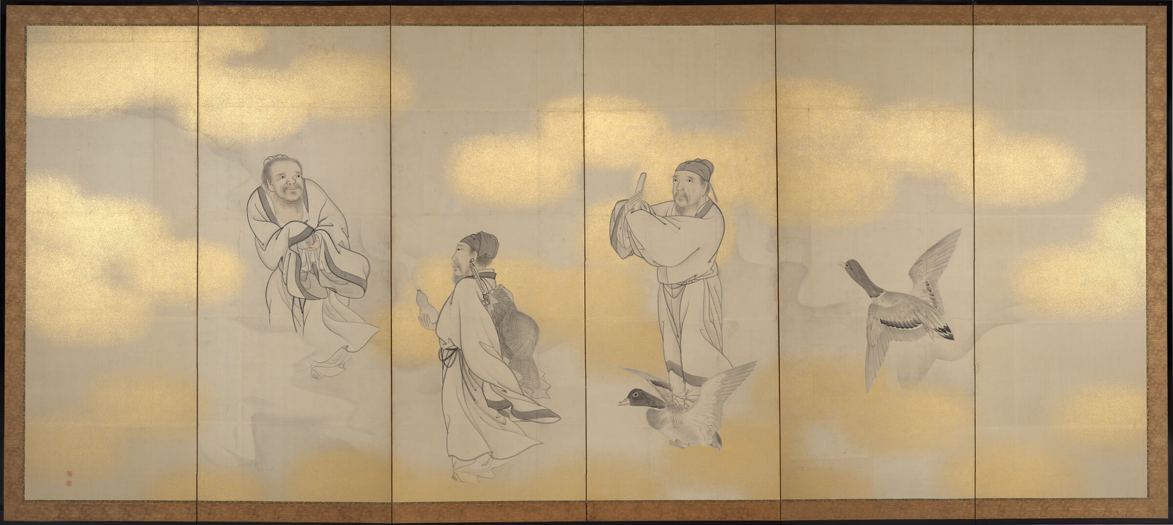 Seven Chinese Immortals (Left Screen)