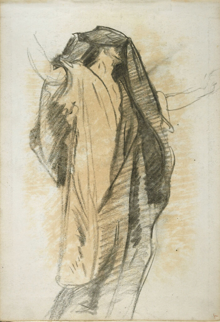 Study For The Prophet Joel, Boston Public Library; Verso: Studies For The Prophets Joel And Obadiah