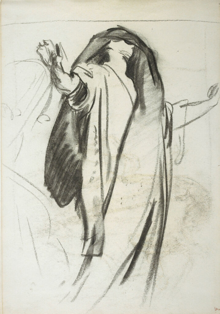 Study For The Prophet Joel, Boston Public Library (Recto And Verso)
