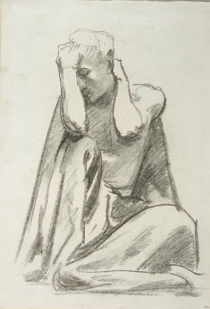 Study For The Prophet Obadiah, Boston Public Library; Verso: Blank Page