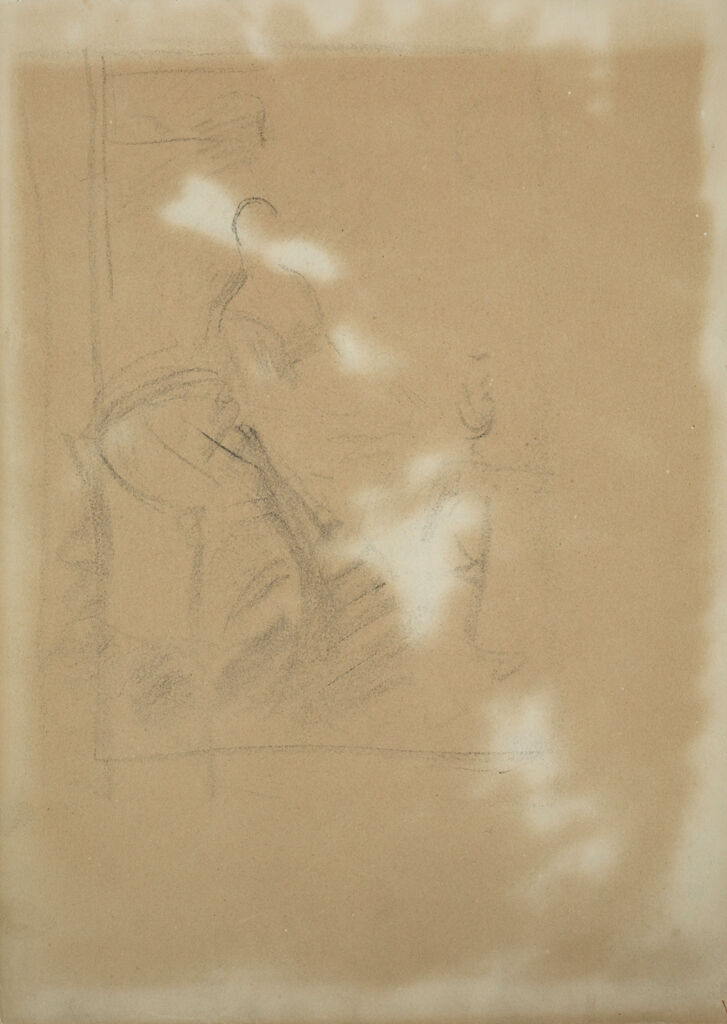 Study For Portrait Of Mrs. Kate Moore; Verso: Three Standing Women
