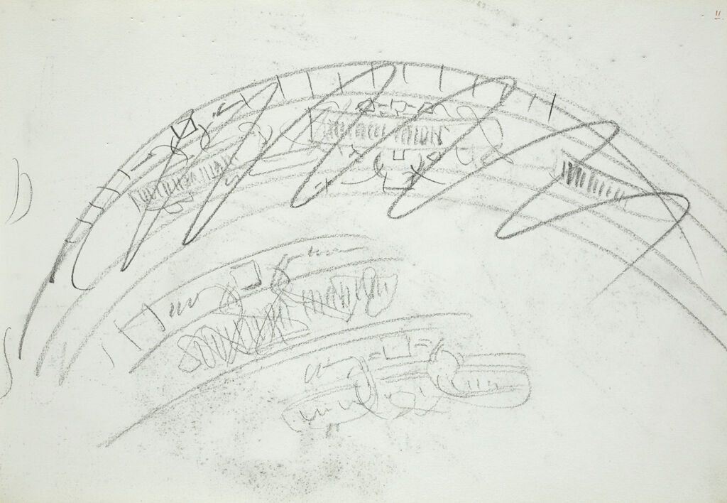 Designs For Vaulting Ornament With Rudimentary Lettering (Recto And Verso)