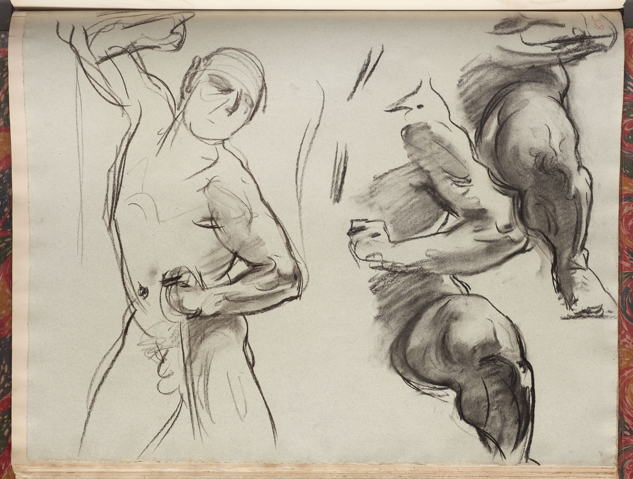 Studies For One Of Angels At Right, 