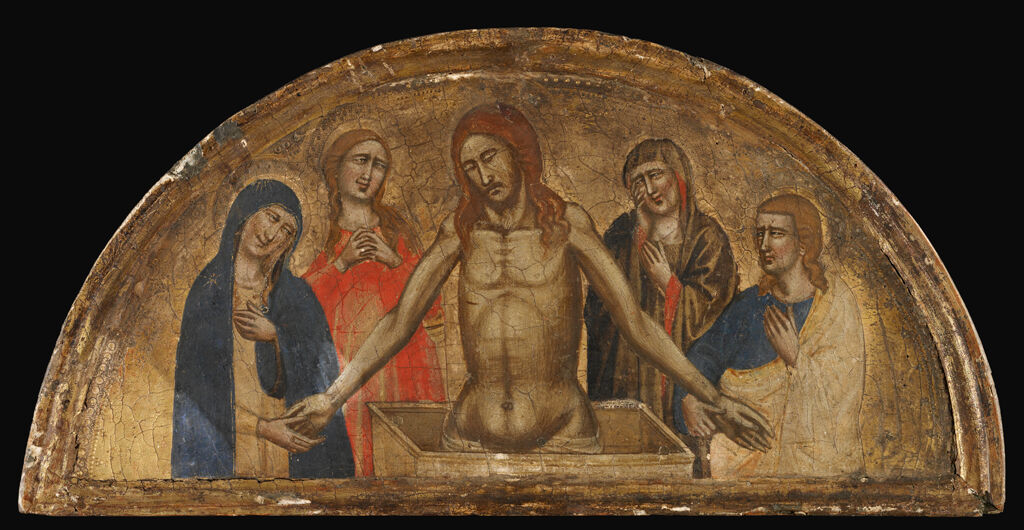 Man Of Sorrows With The Virgin, Saint John The Evangelist, Mary Magdalene And Mary Cleopas