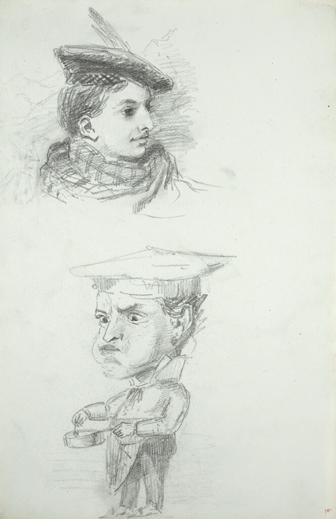 Two Sketches Of A Young Man