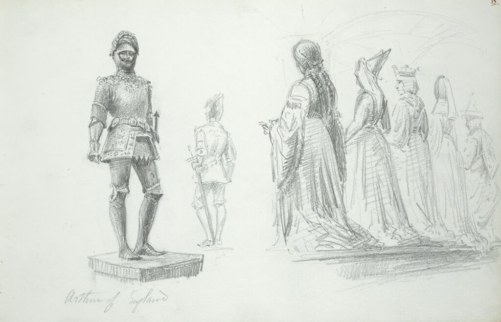 King Arthur Of Britain And Queens From The Tomb Of Maximilian, Hofkirche, Innsbruck, Austria