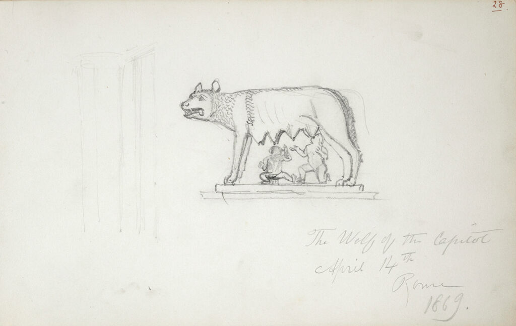Romulus And Remus With The Wolf, After The Antique; Verso: The Good Shepherd, After The Antique
