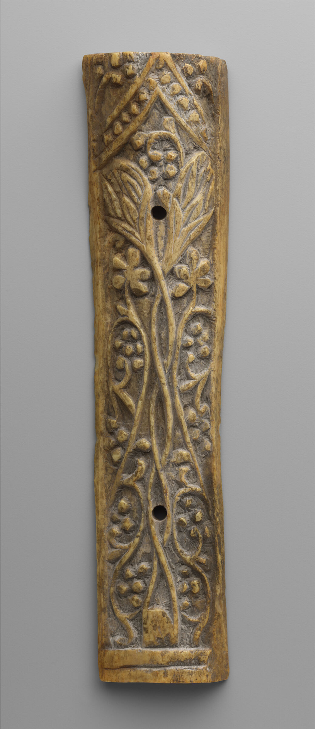 Plaque With Vine And Dot Motif