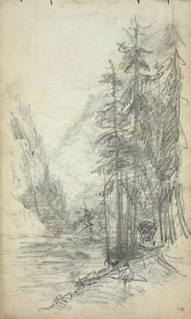 Mountain Landscape With Trees