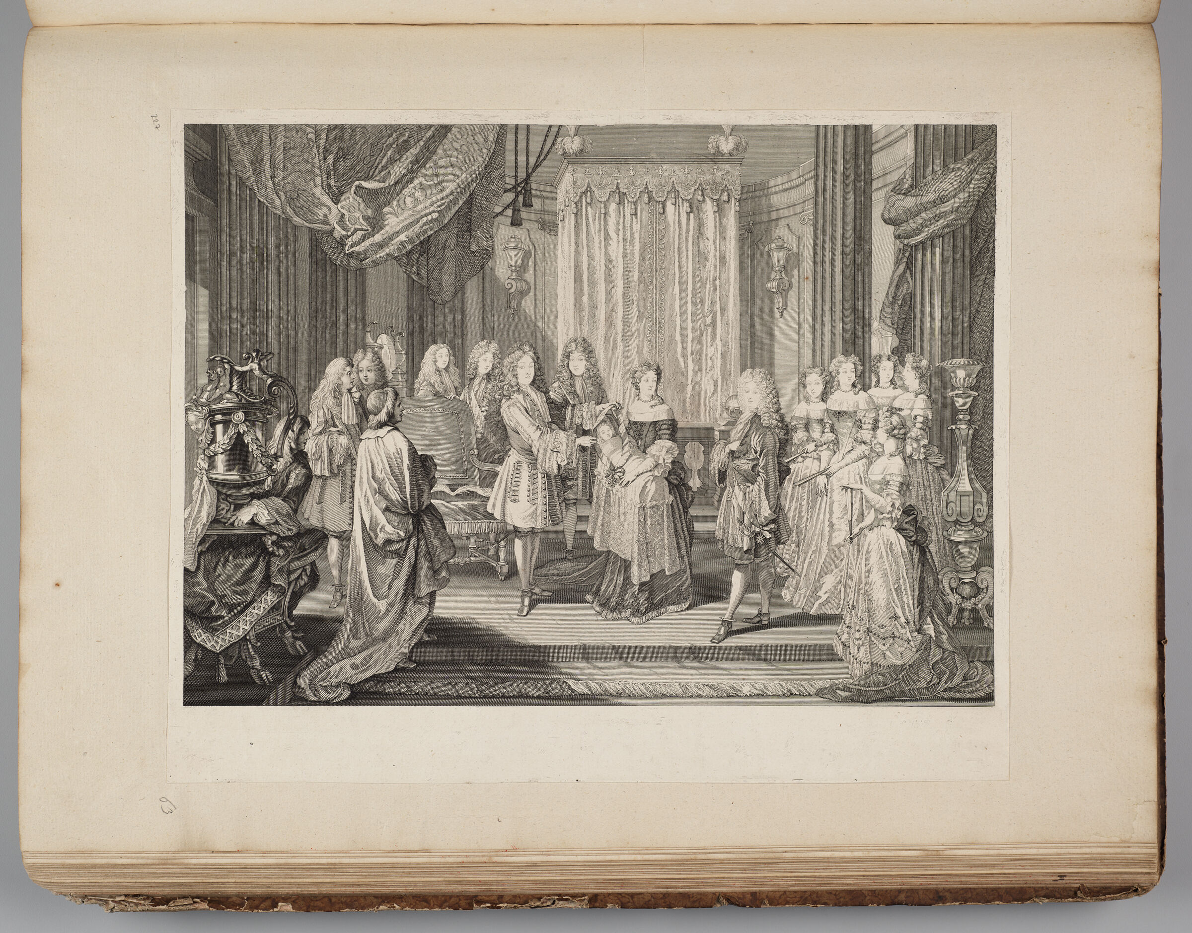 Louis Xiv Awarding The Blue Ribbon Of The Order Of The Holy Spirit To The Duke Of Burgundy, Father Of Louis Xv, The Reigning King Of France