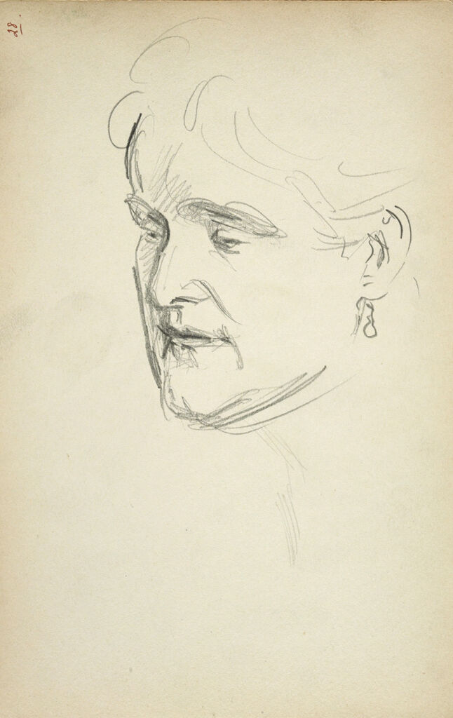 Head Of Emily Sargent; Verso: Miss Jane Evans