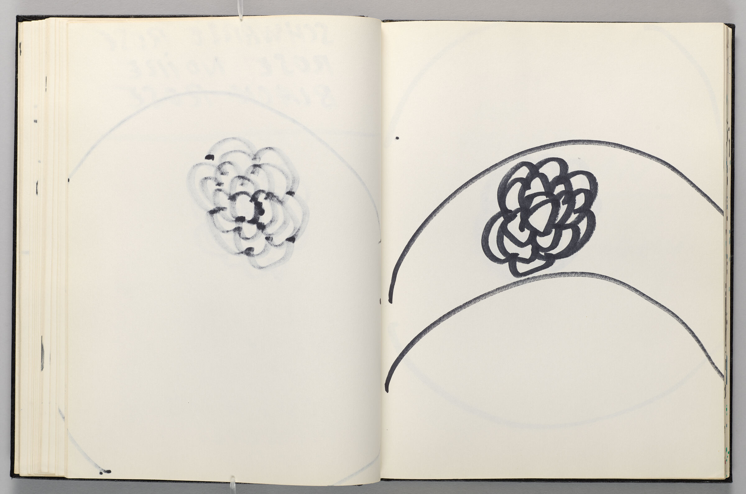 Untitled (Bleed-Through Of Previous Page, Left Page); Untitled (Porcelain Design, Right Page)