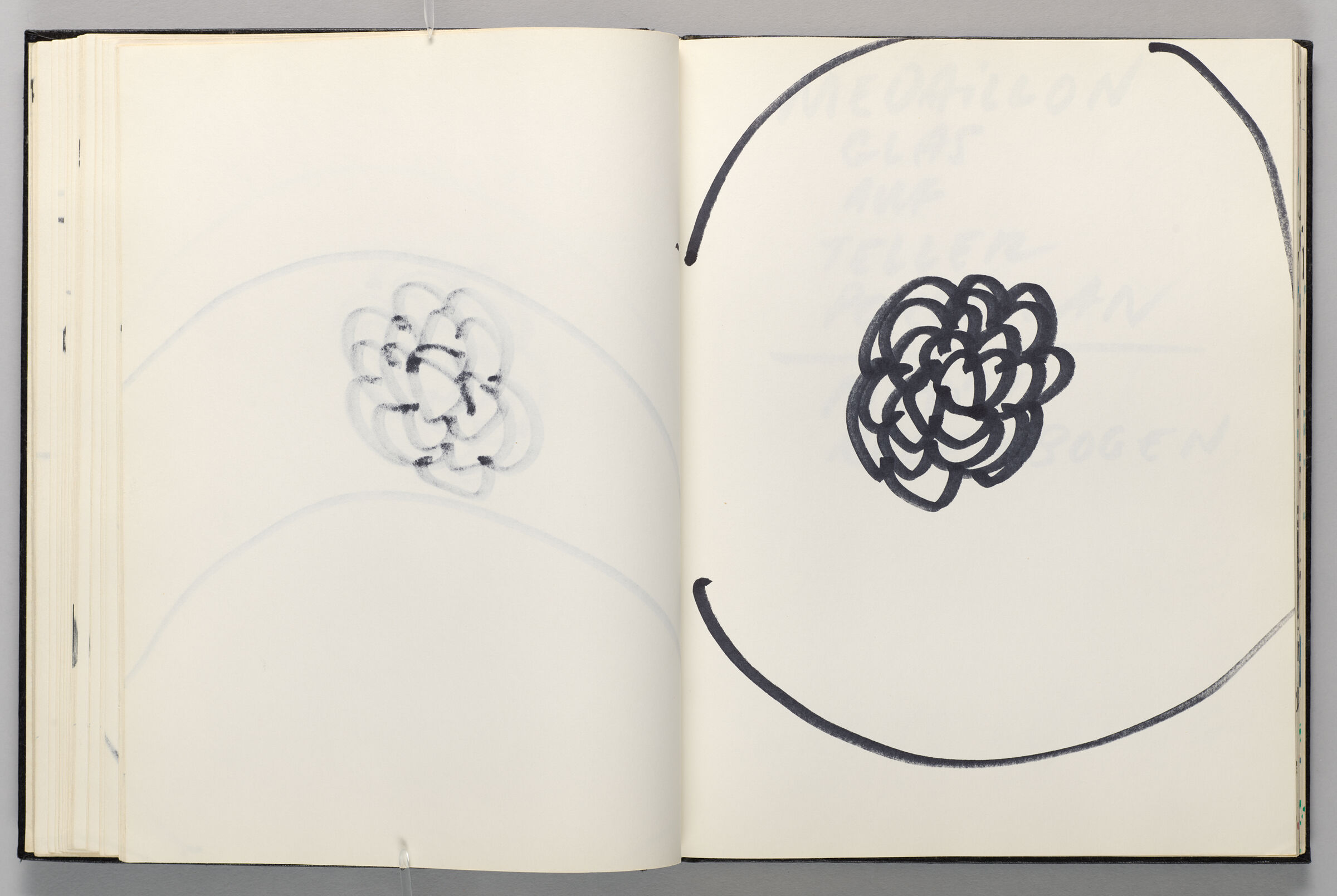Untitled (Bleed-Through Of Previous Page, Left Page); Untitled (Porcelain Design, Right Page)