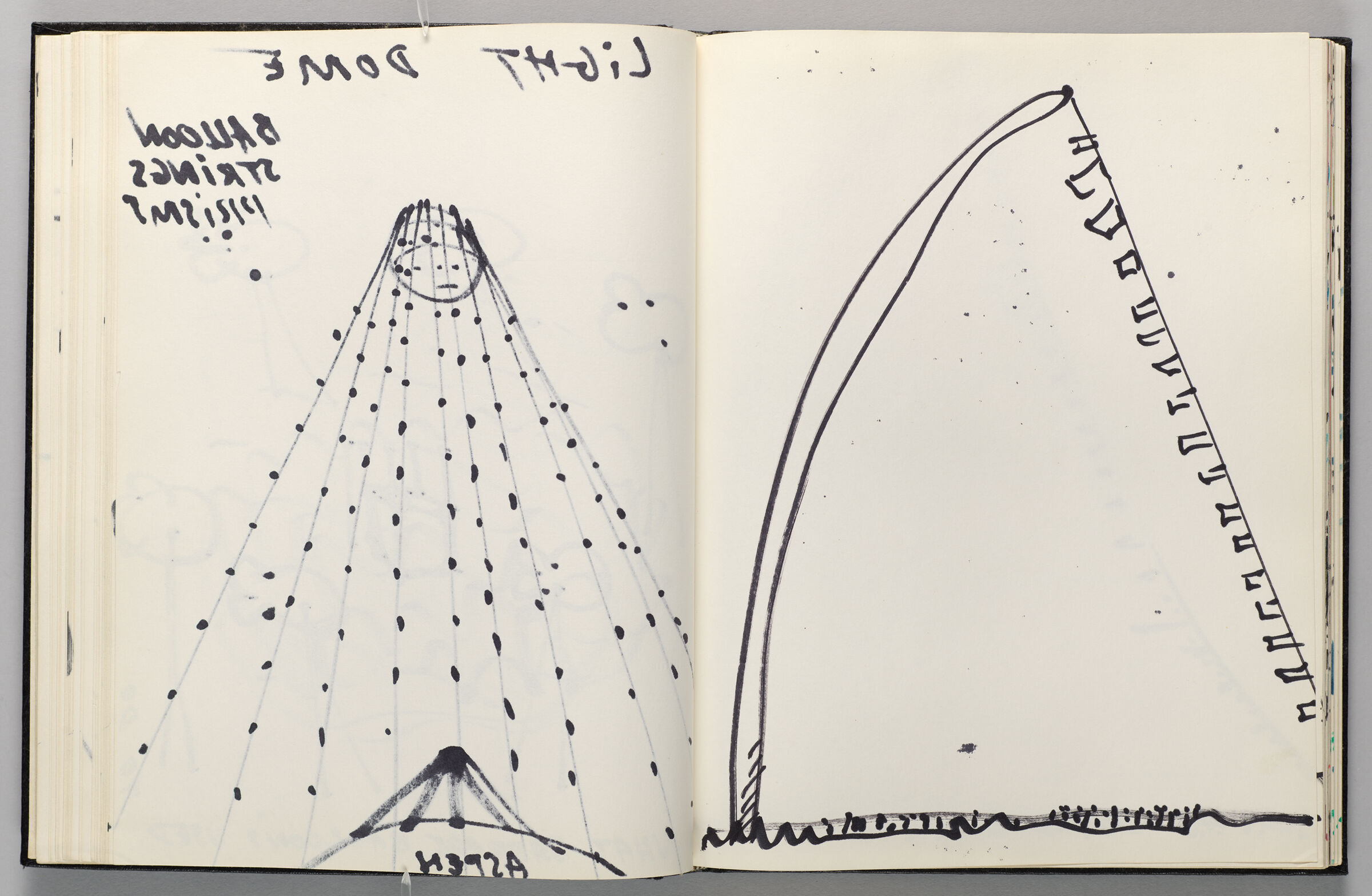 Untitled (Bleed-Through Of Previous Page, Left Page); Untitled (Sky Art, Right Page)