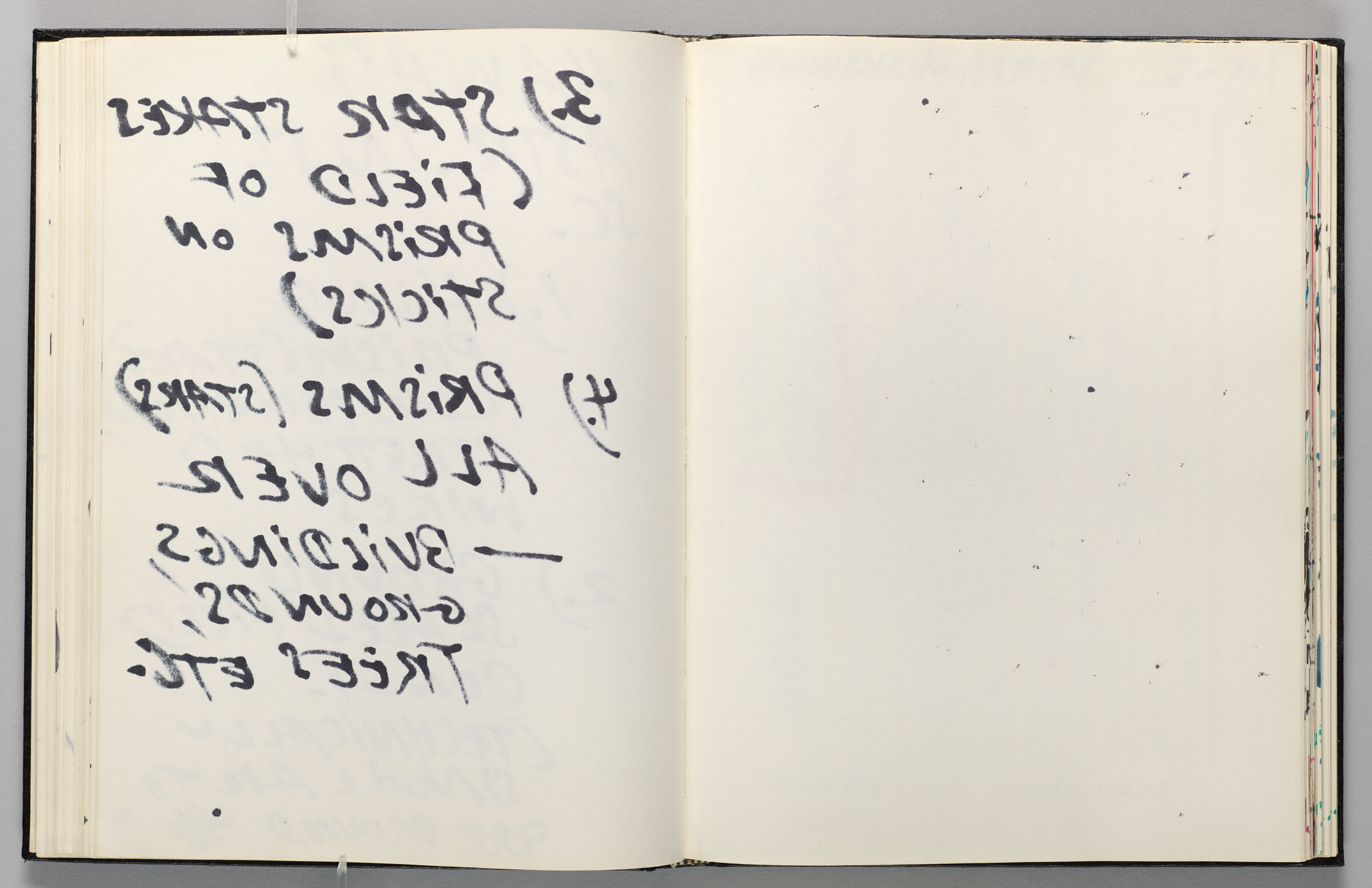 Untitled (Bleed-Through Of Previous Page, Left Page); Blank (Right Page)