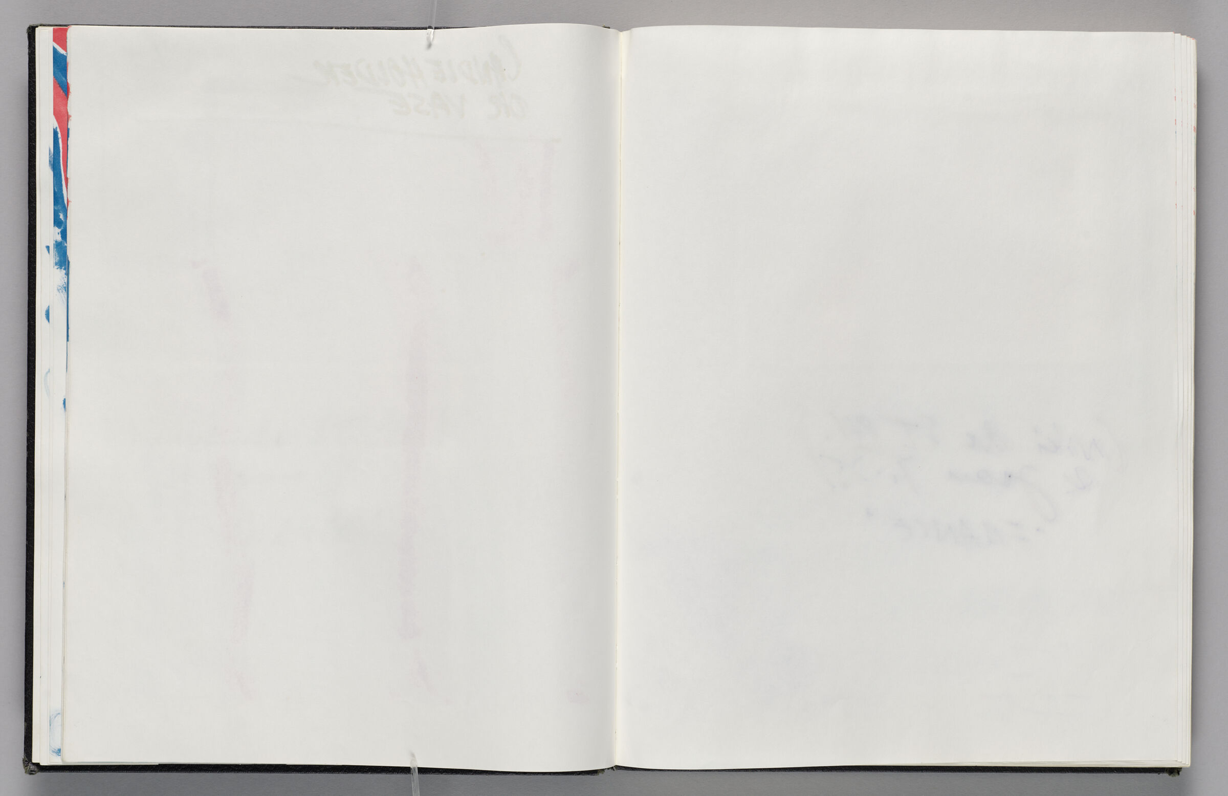Untitled (Color Transfer, Left Page); Untitled (Color Transfer Of Text On Following Pages, Right Page)