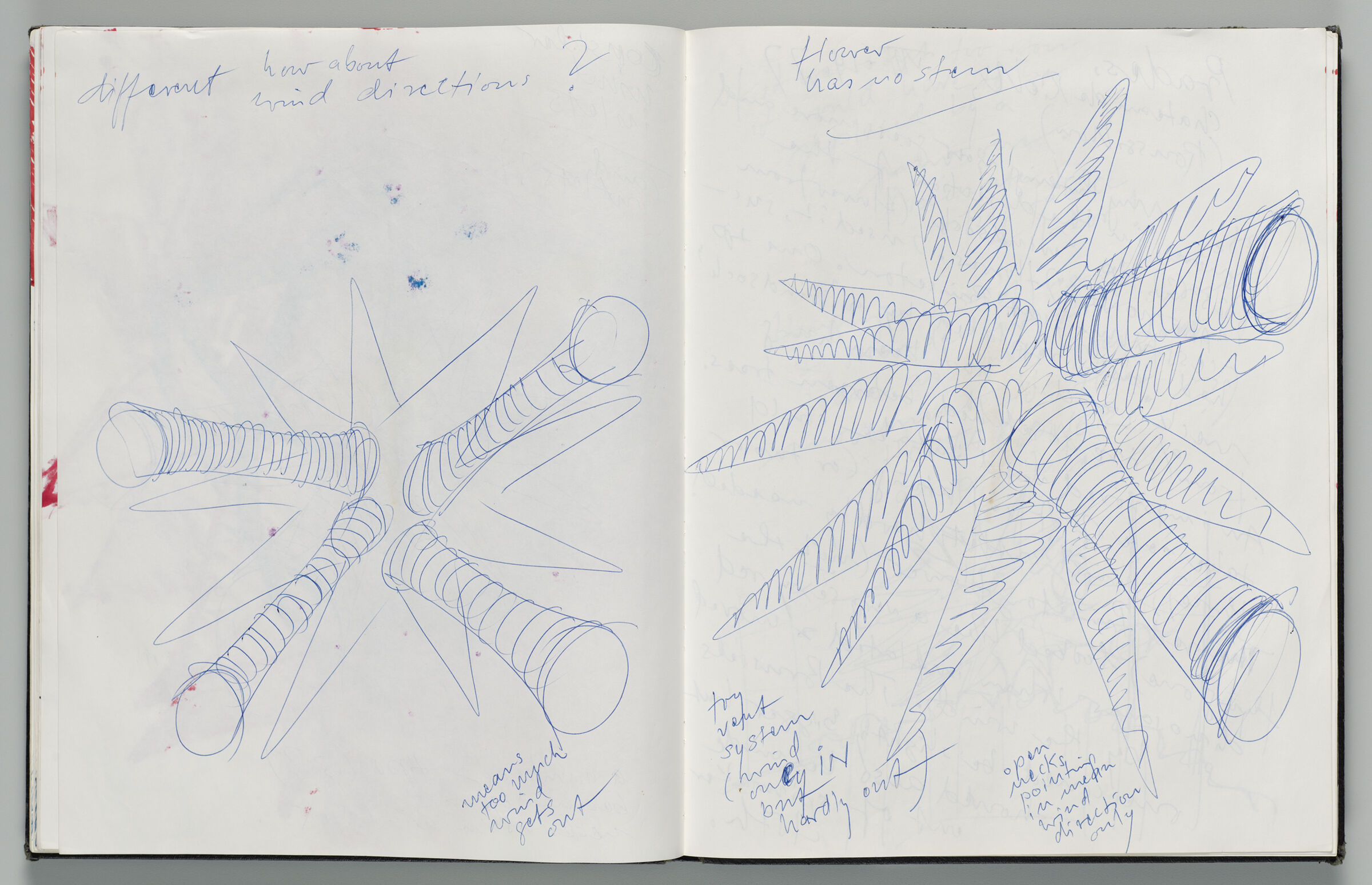 Untitled (Design For Inflatable Sculpture, Left Page); Untitled (Design For Inflatable Sculpture, Right Page)