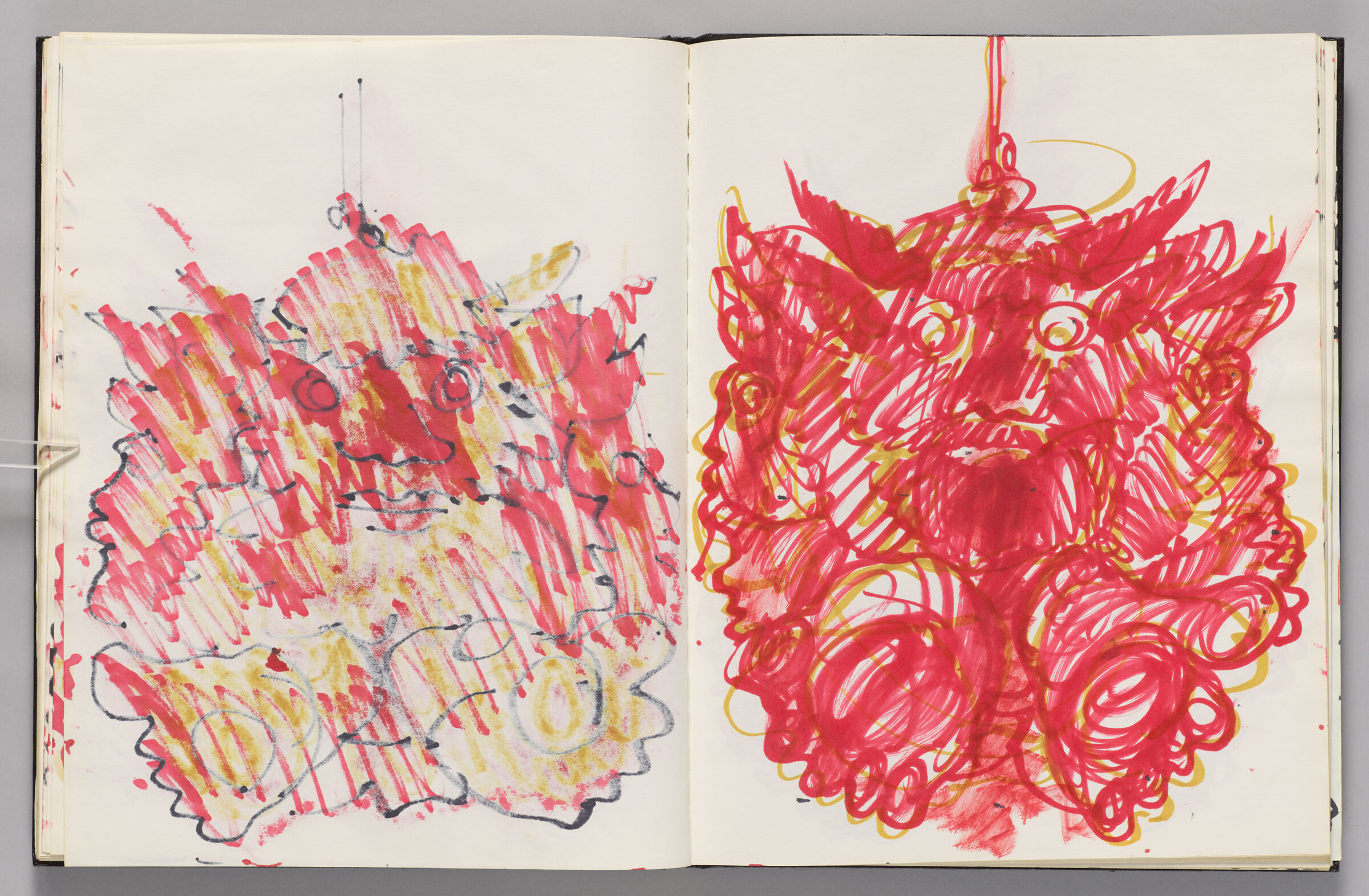 Untitled (Bleed-Through Of Previous Page, Left Page); Untitled (Close-Up Of Minotaurs, Right Page)