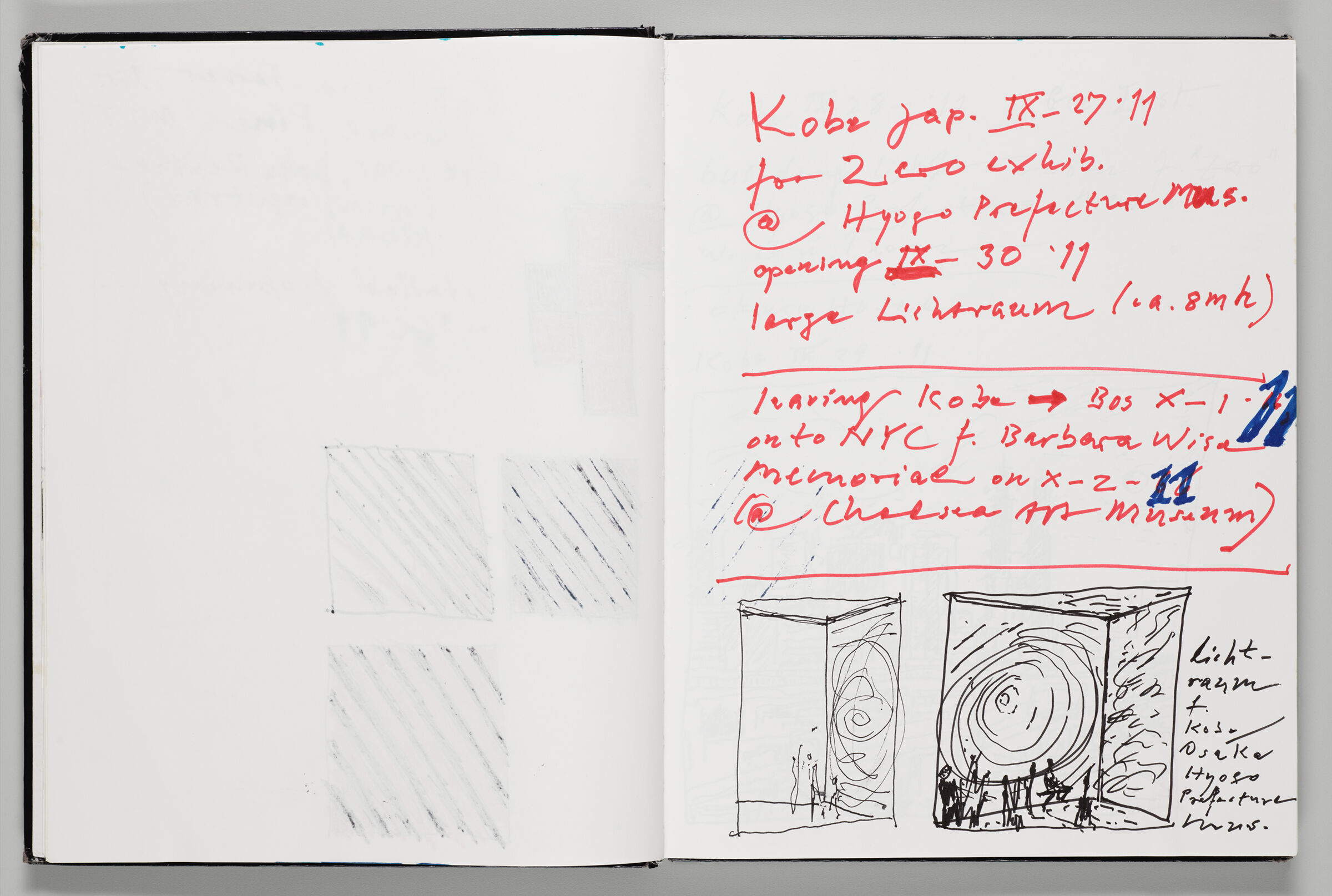Untitled (Bleed-Through Of Previous Page, Left Page); Untitled (Notes And 