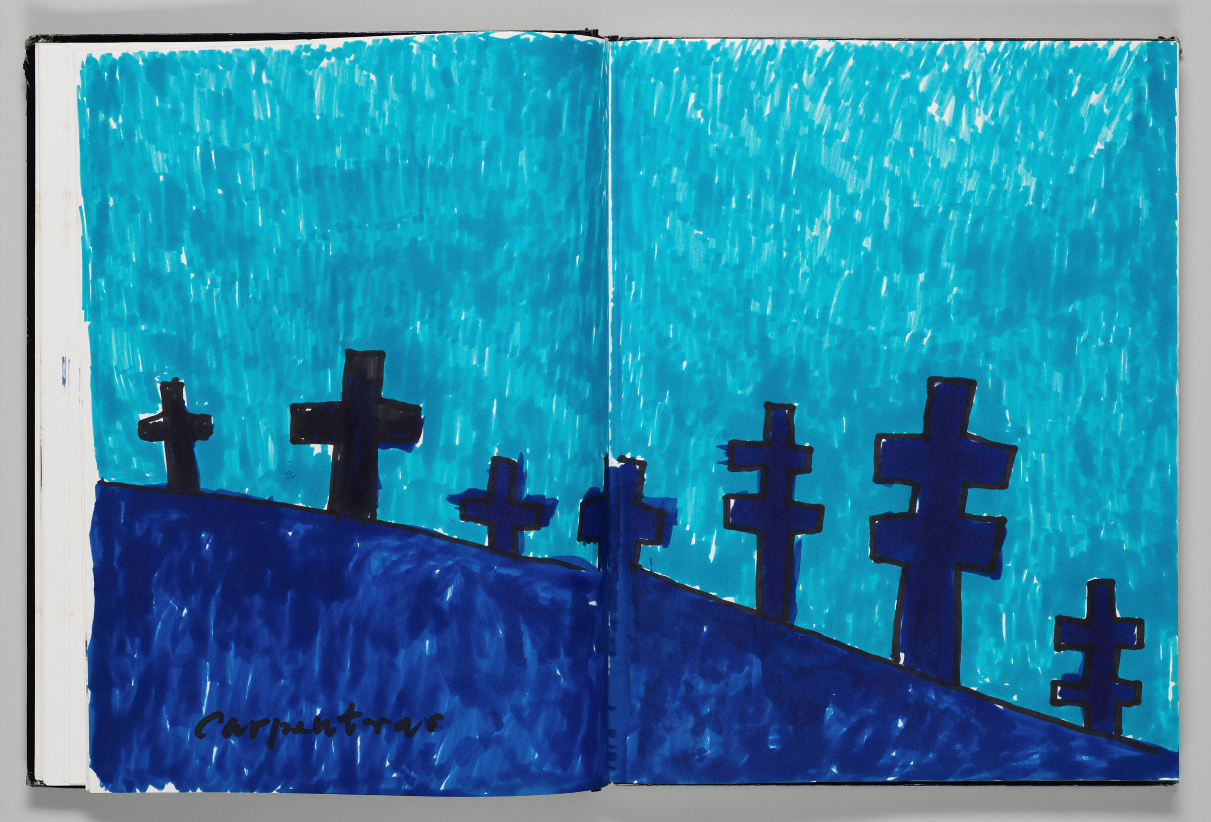 Untitled (Cemetery Near Carpentras, France, Two-Page Spread)