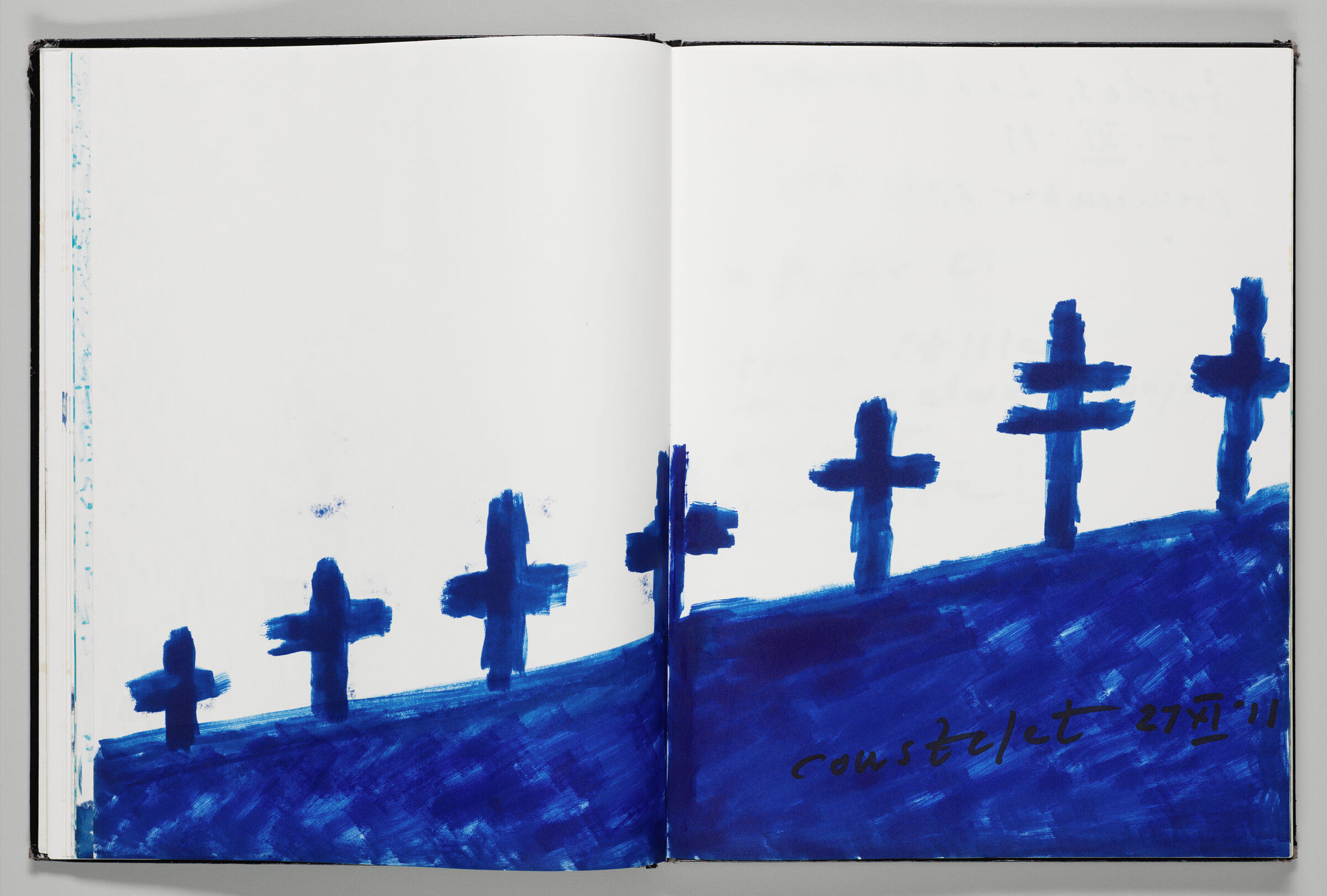 Untitled (Cemetery Near Carpentras, France, Two-Page Spread)