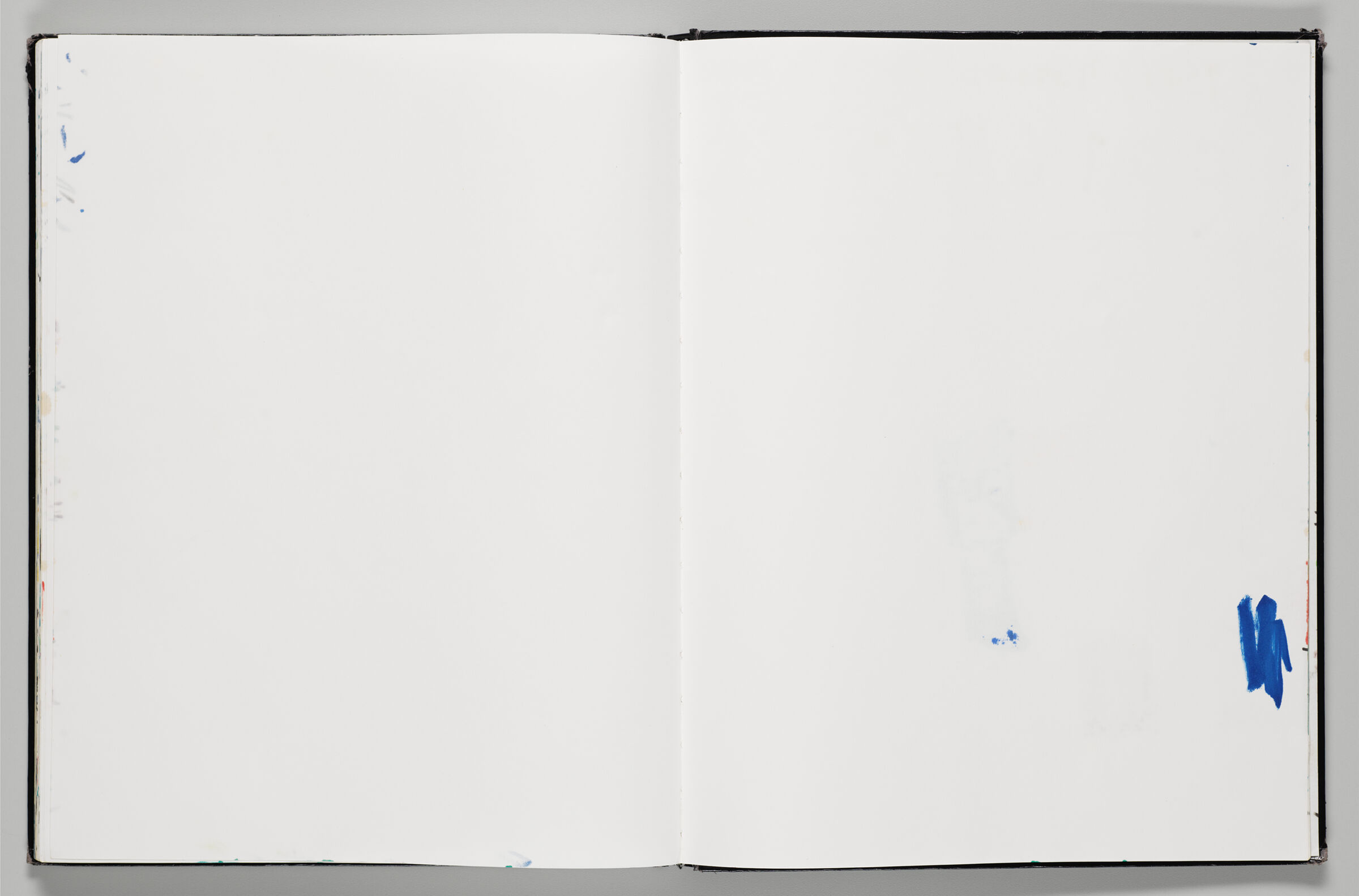 Untitled (Blank, Left Page); Untitled (Small Marker Test, Right Page)