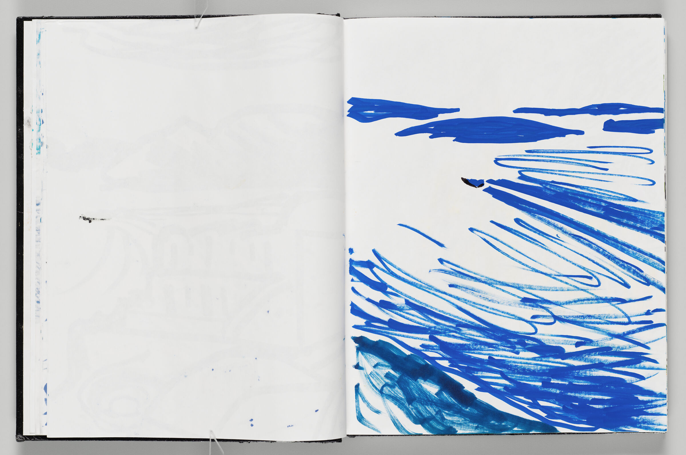 Untitled (Bleed-Through Of Previous Page, Left Page); Untitled (Seascape, Right Page)
