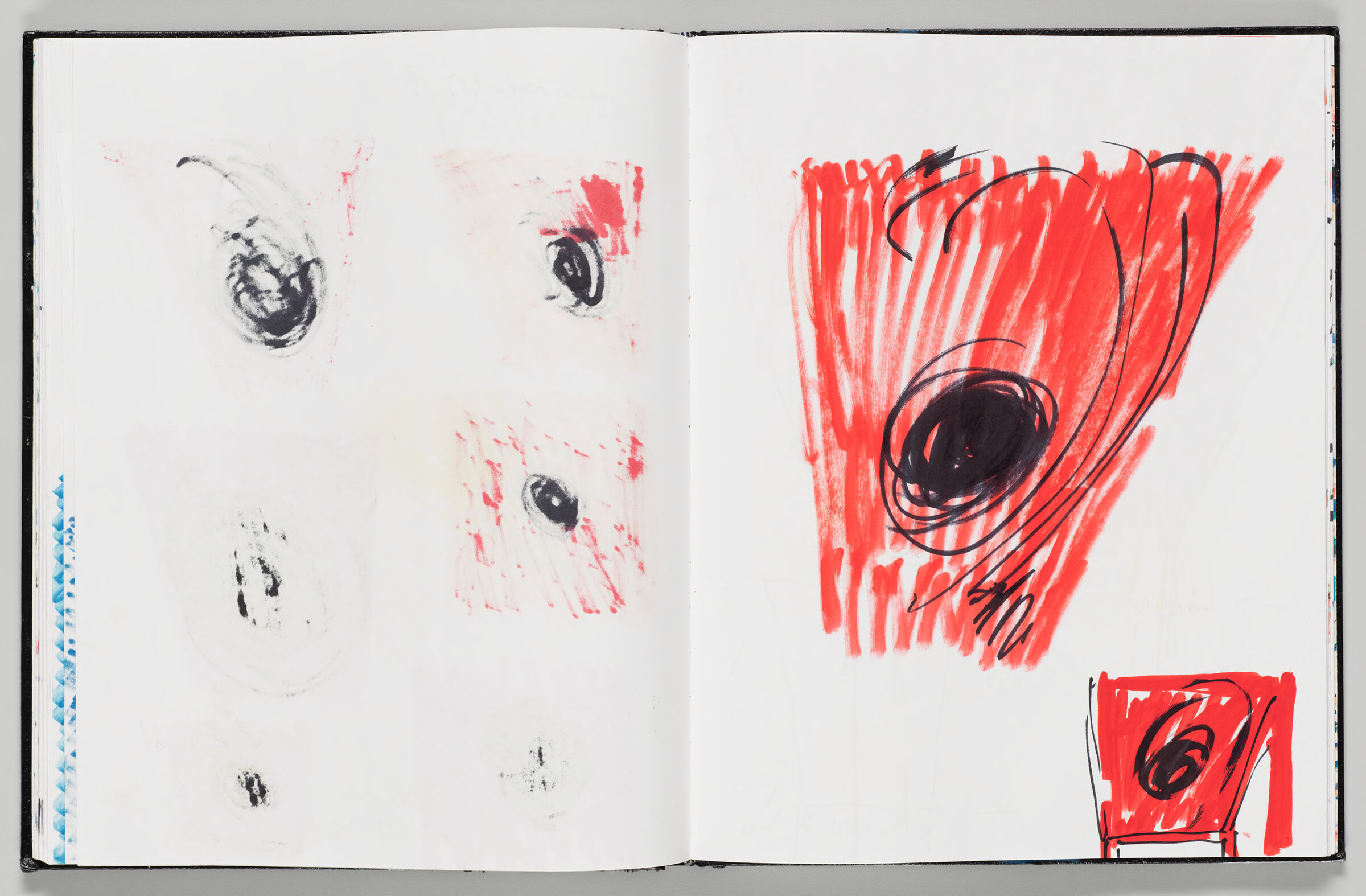 Untitled (Bleed-Through From Previous Page, Left Page); Untitled (Mosaic Designs, Right Page)