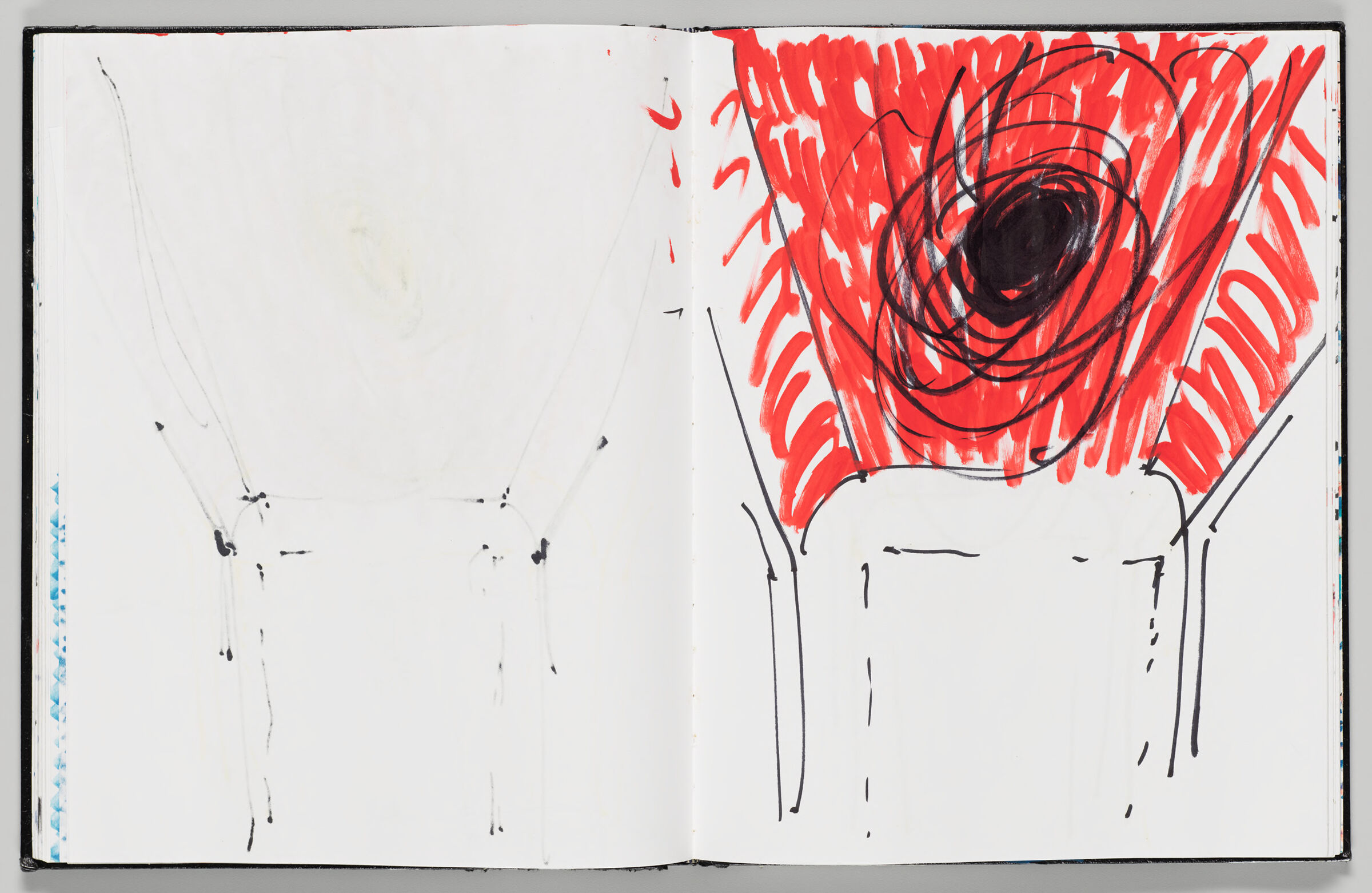 Untitled (Bleed-Through From Previous Page, Left Page); Untitled (Mosaic Design, Right Page)