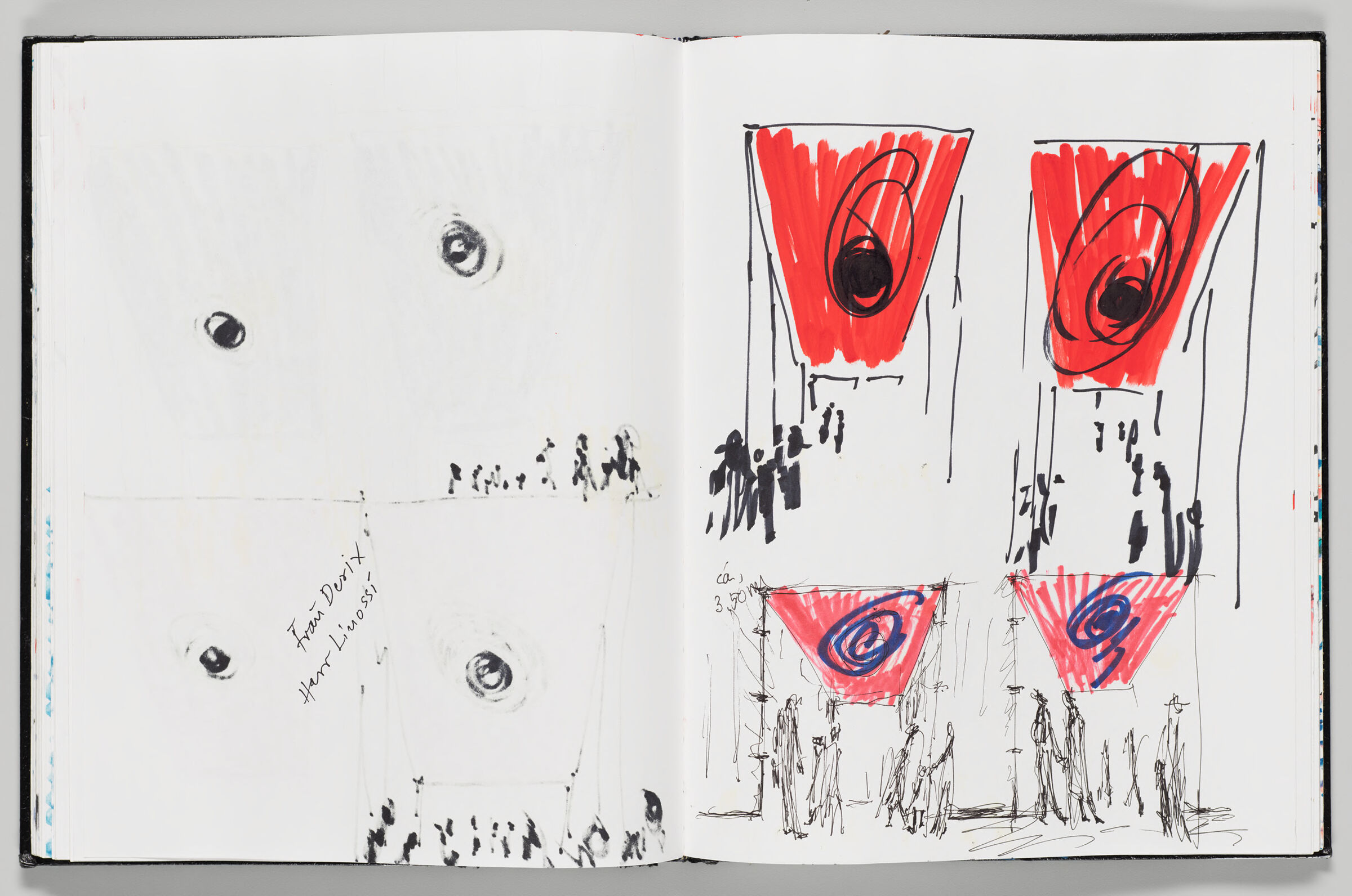 Untitled (Bleed-Through From Previous Page, Left Page); Untitled (Mosaic Designs, Right Page)
