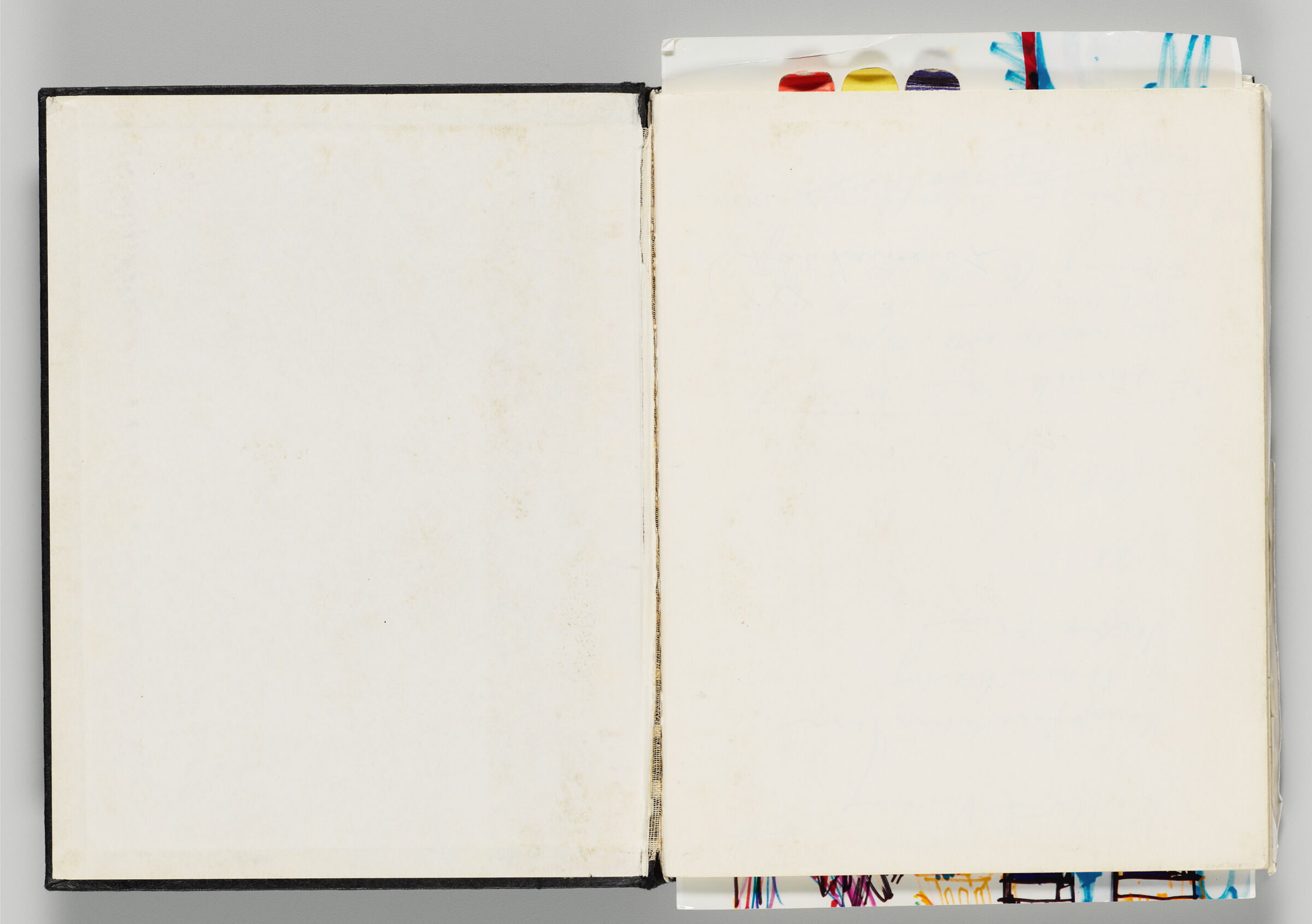 Untitled (Blank Front Endpaper, Left Page); Untitled (Blank, Right Page)
