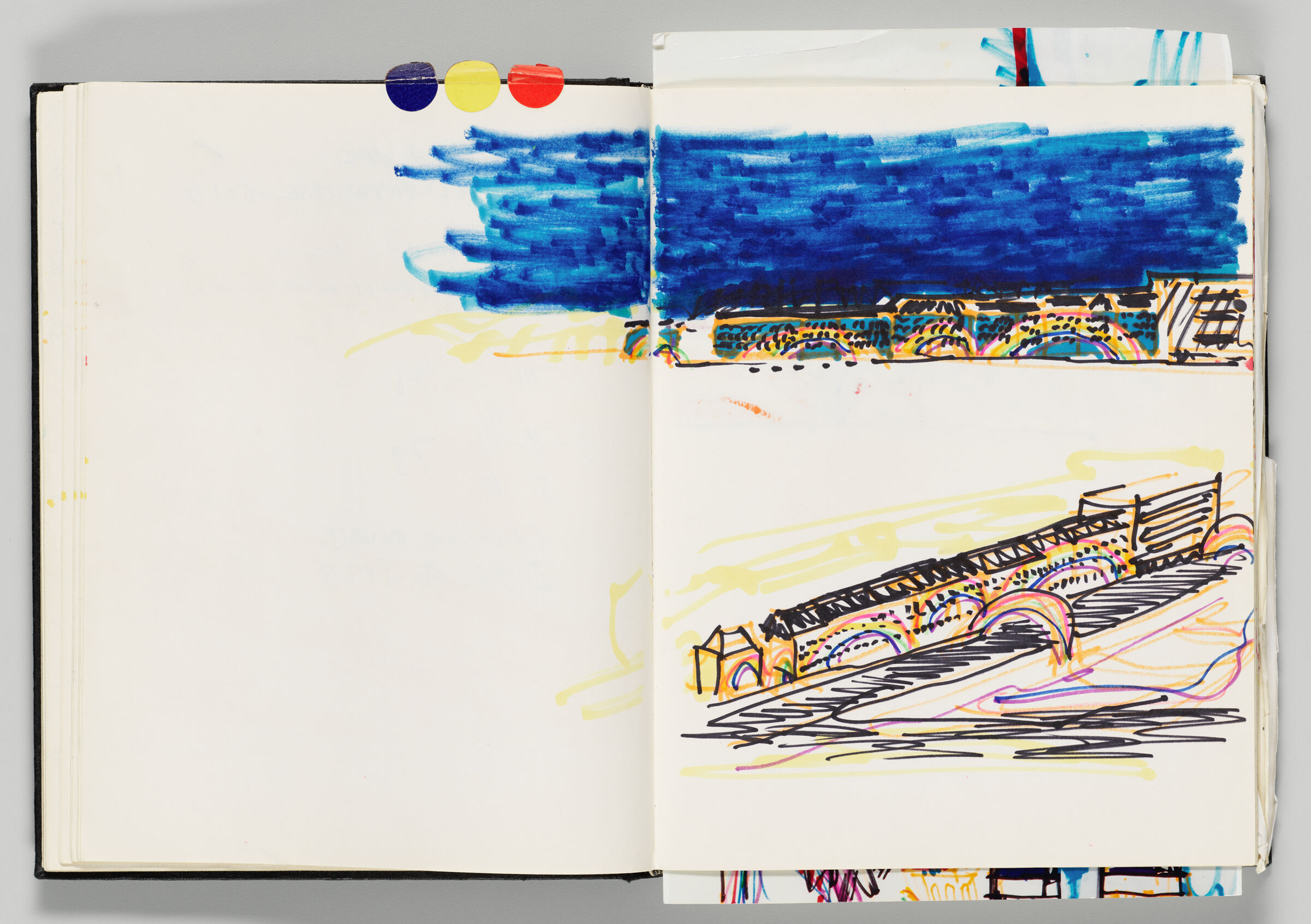 Untitled (Designs For Rainbow Mural, Two-Page Spread)
