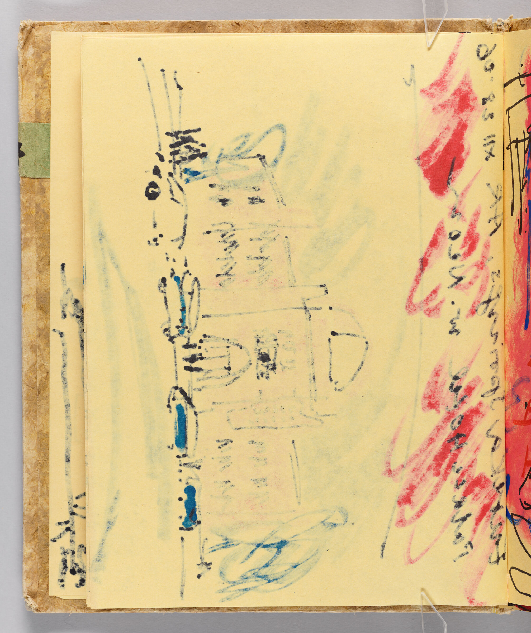 Untitled (Bleed-Through Of Previous Page, Left Page); Untitled (Palace Hotel And Bath House, Right Page)
