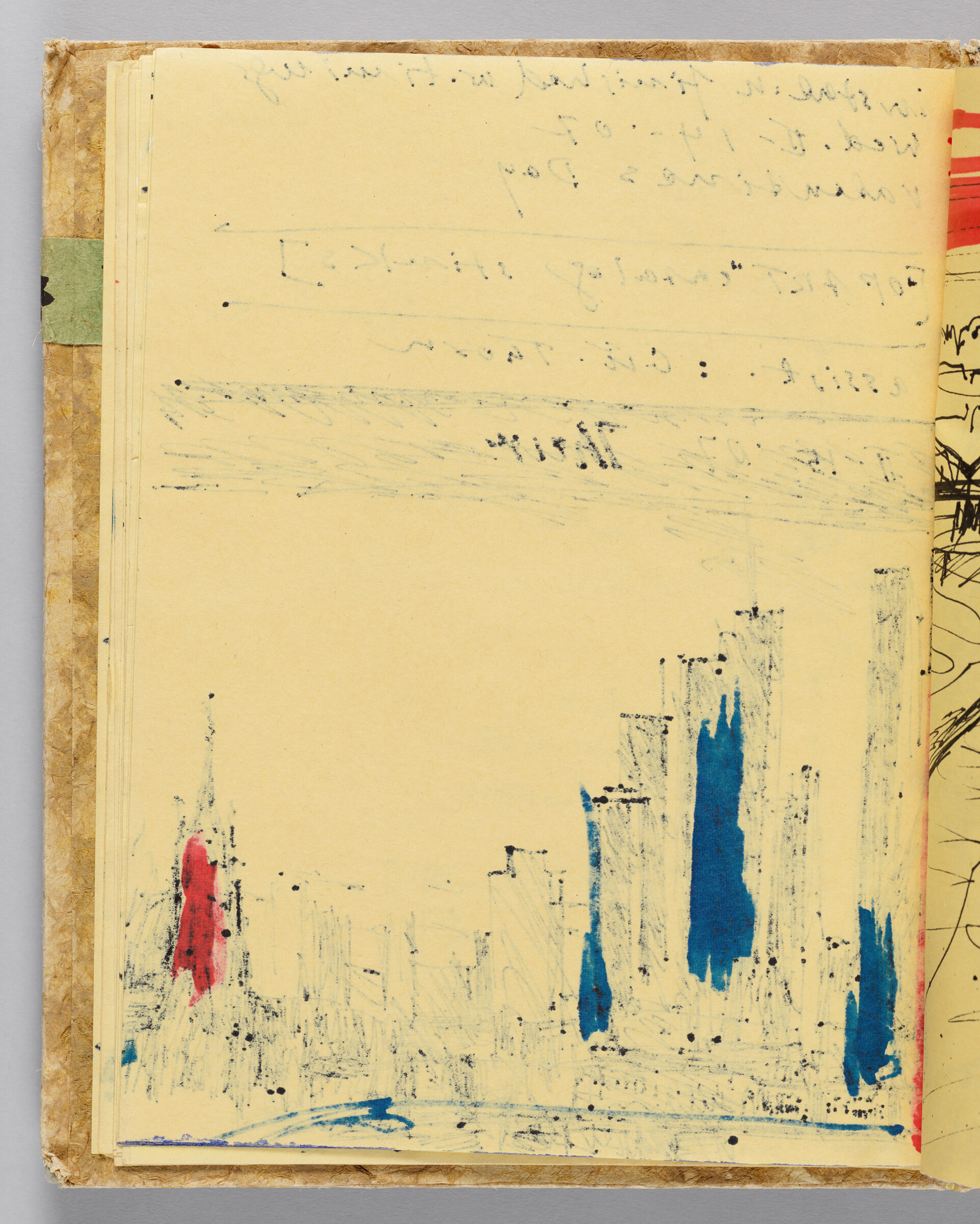 Untitled (Bleed-Through Of Previous Page, Left Page); Untitled (Bridge [Over Main River In Frankfurt], Right Page)
