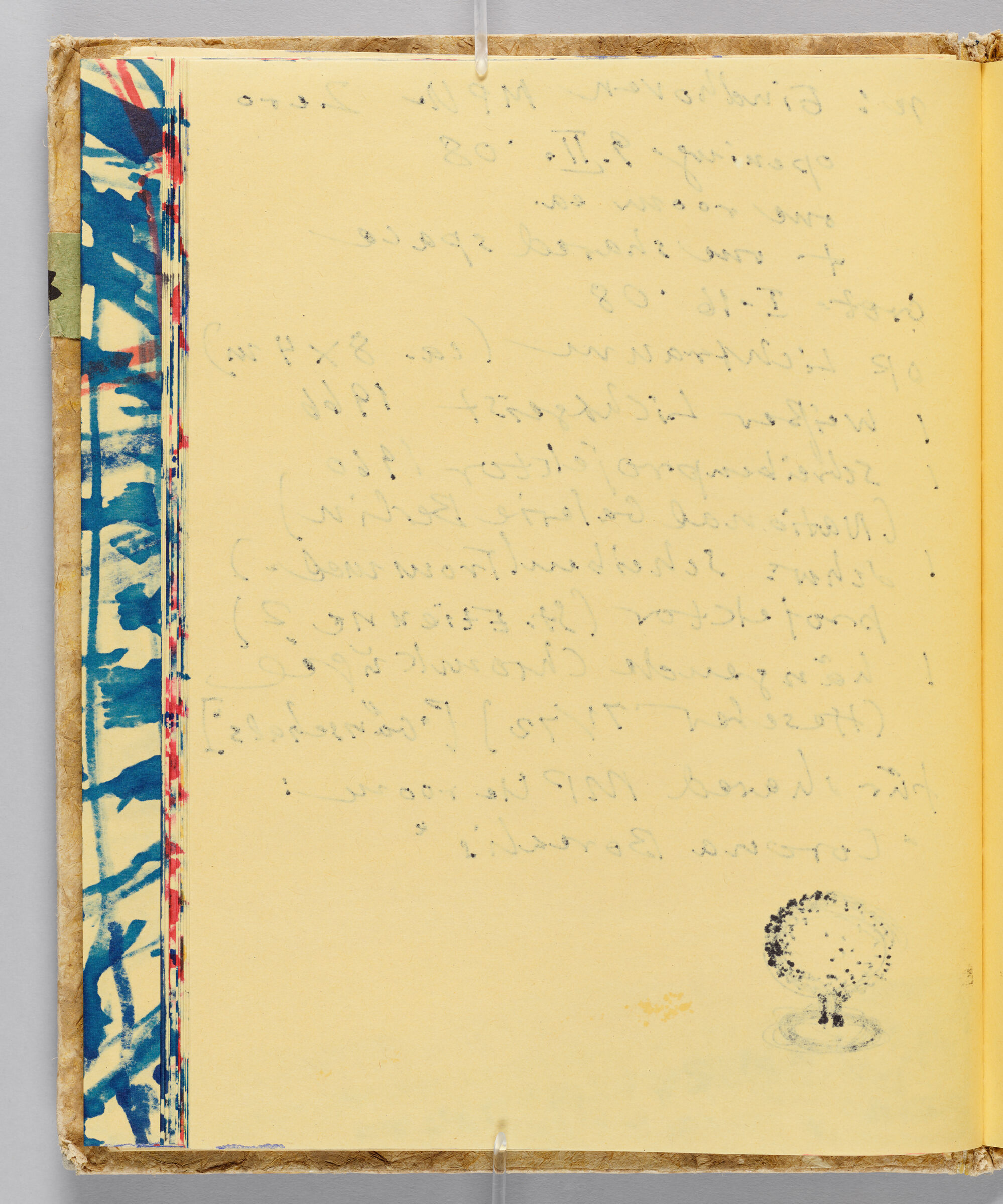 Untitled (Bleed-Through Of Previous Page, Left Page); Untitled (Light Sculptures, Right Page)