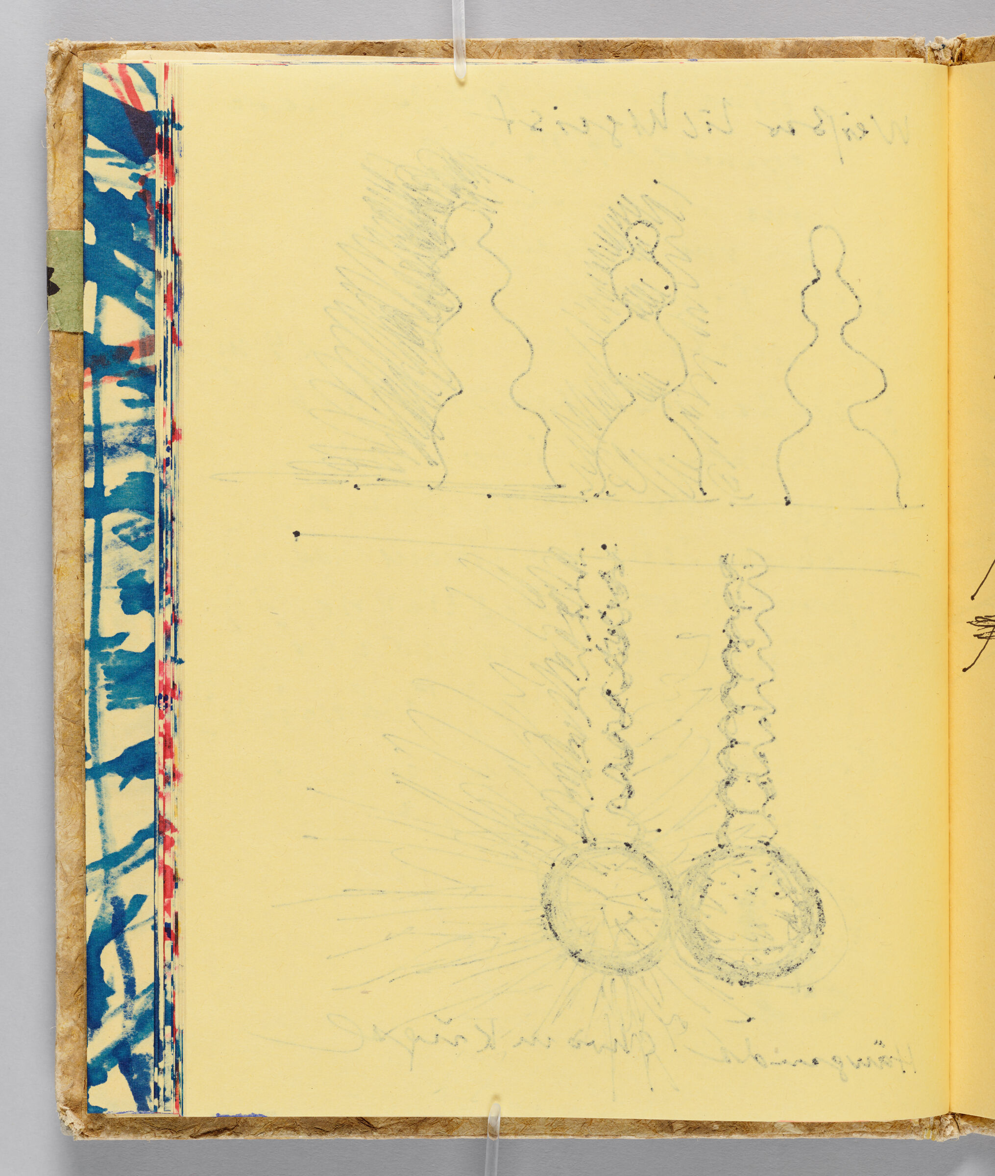 Untitled (Bleed-Through Of Previous Page, Left Page); Untitled (Light Sculpture, Right Page)