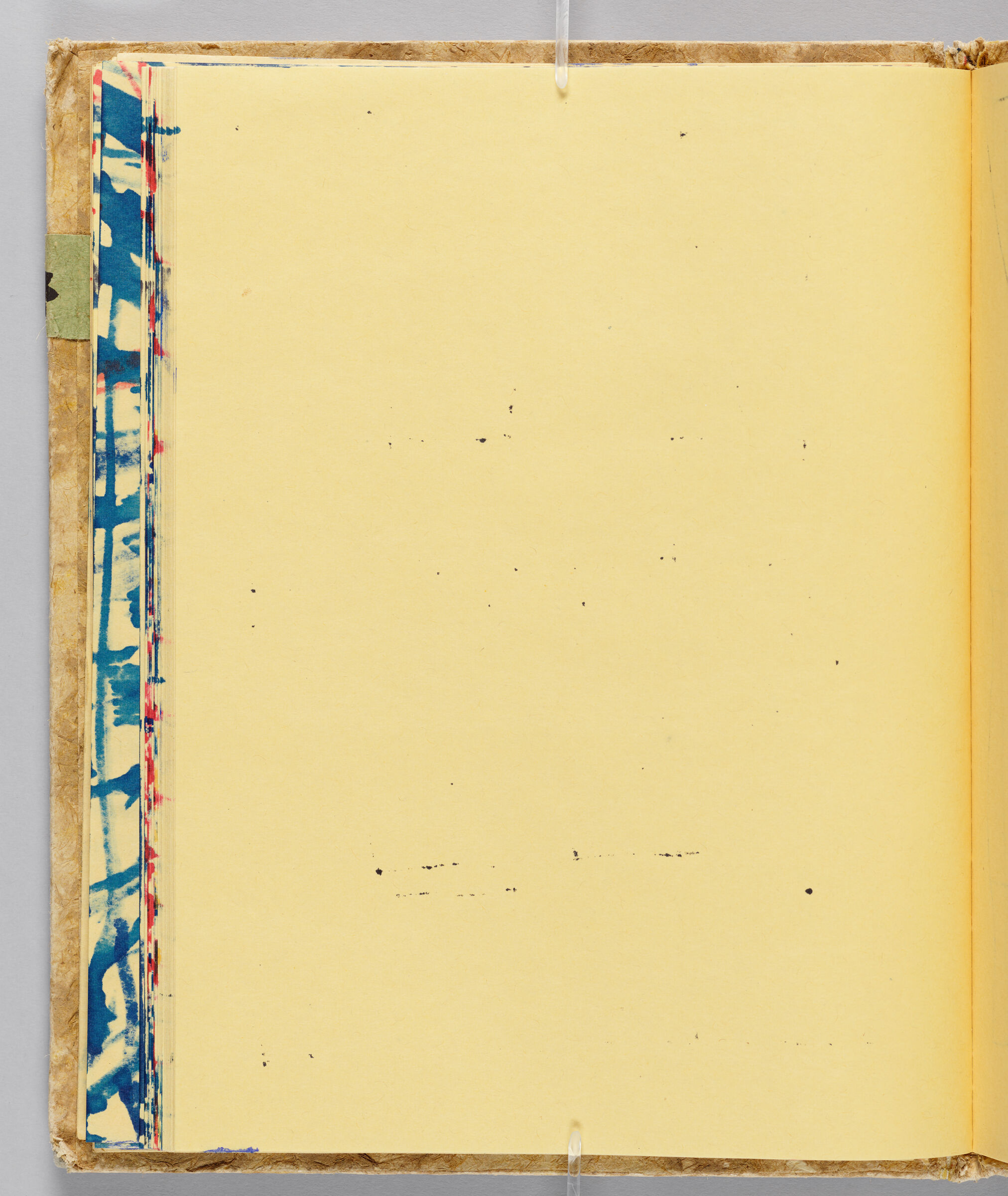 Untitled (Blank, Left Page); Untitled (Bleed-Through Of Following Page, Right Page)