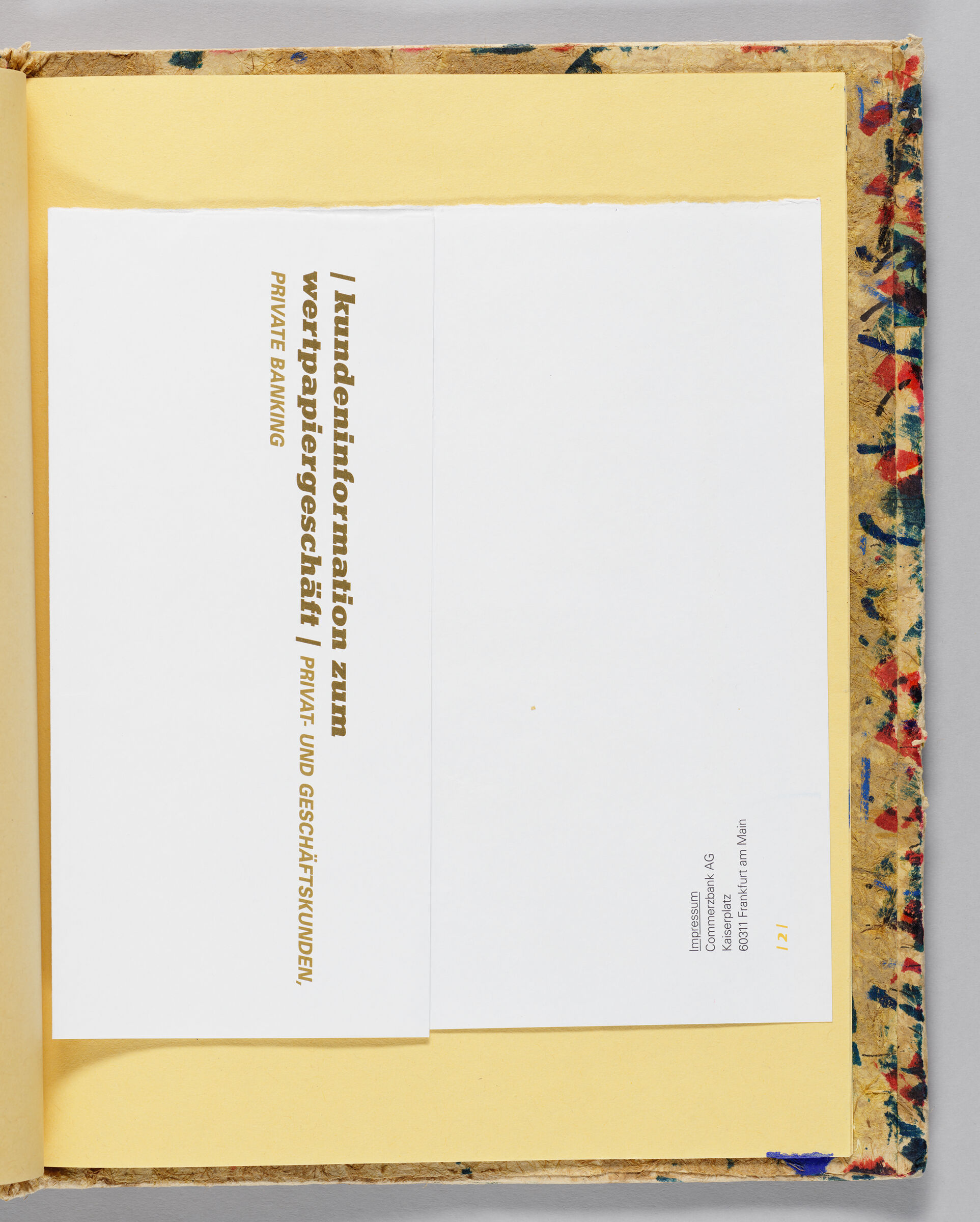 Inserted Commerzbank Mailer