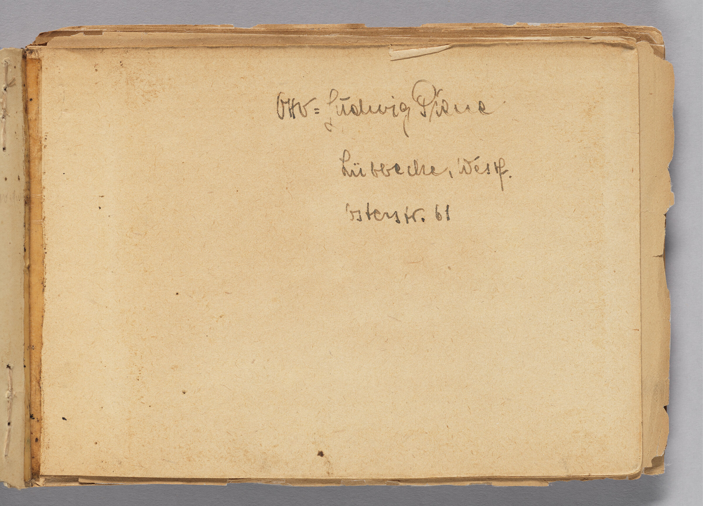 Untitled (Blank, Left Page); Untitled (Landscape With Farmhouses, Right Page)