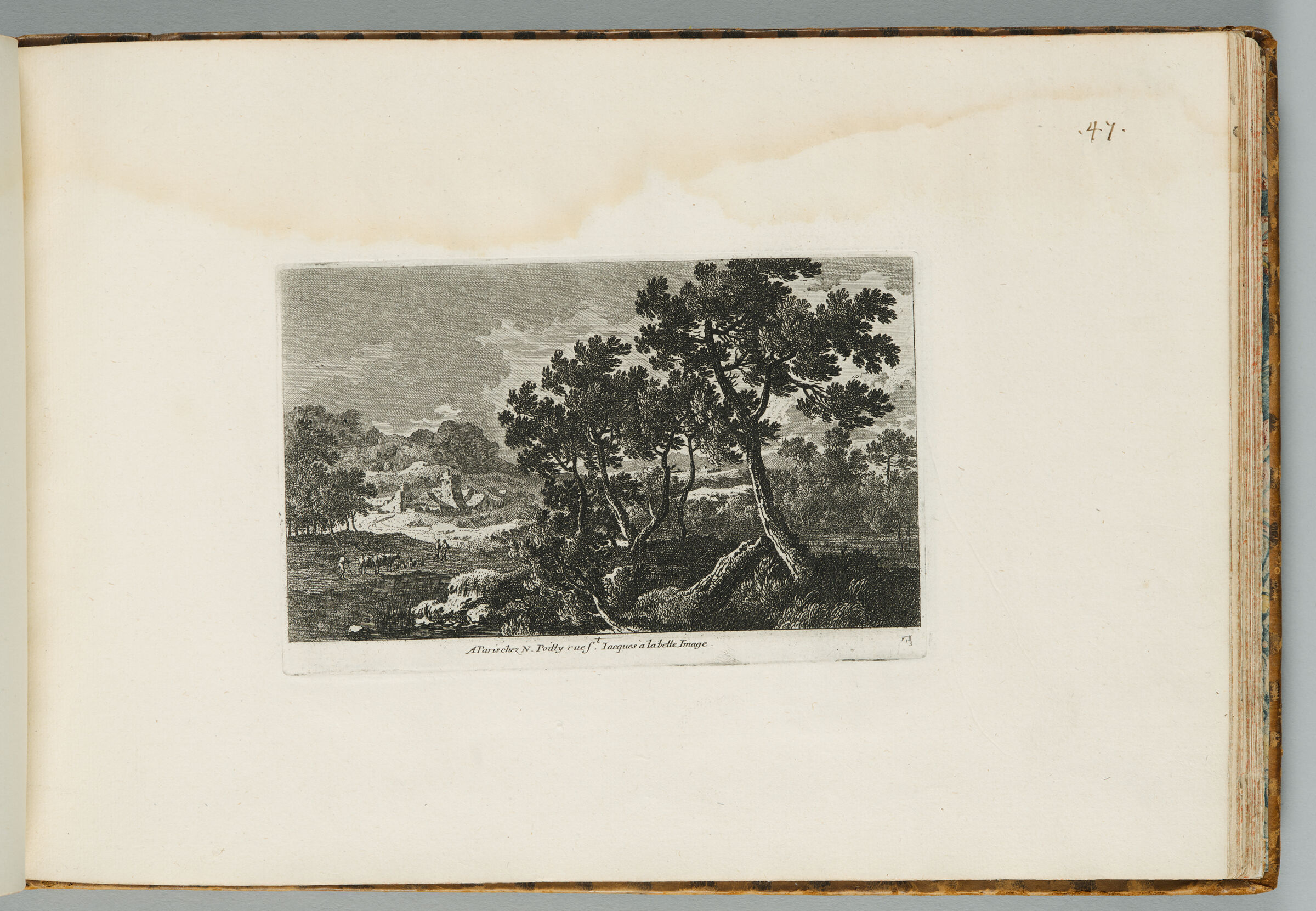 Stormy Landscape With A Grove Of Windblown Trees