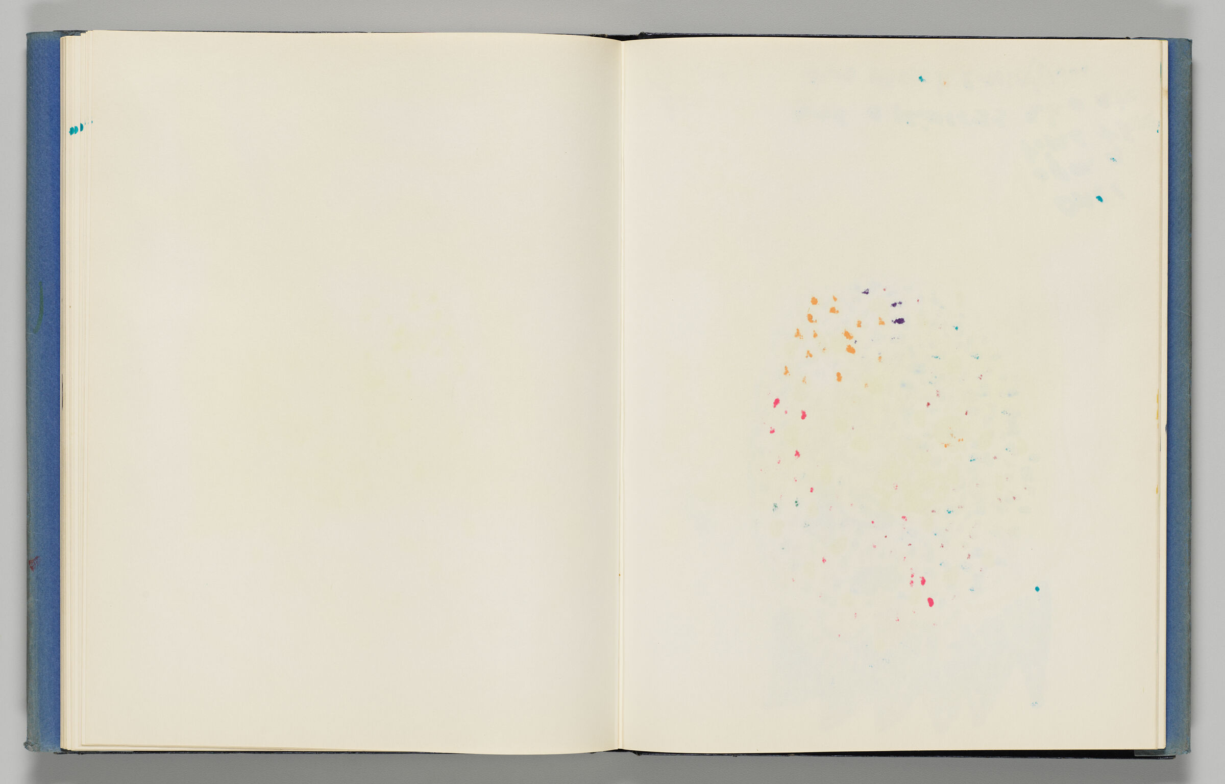 Untitled (Blank, Left Page); Untitled (Blank With Color Transfer, Right Page)