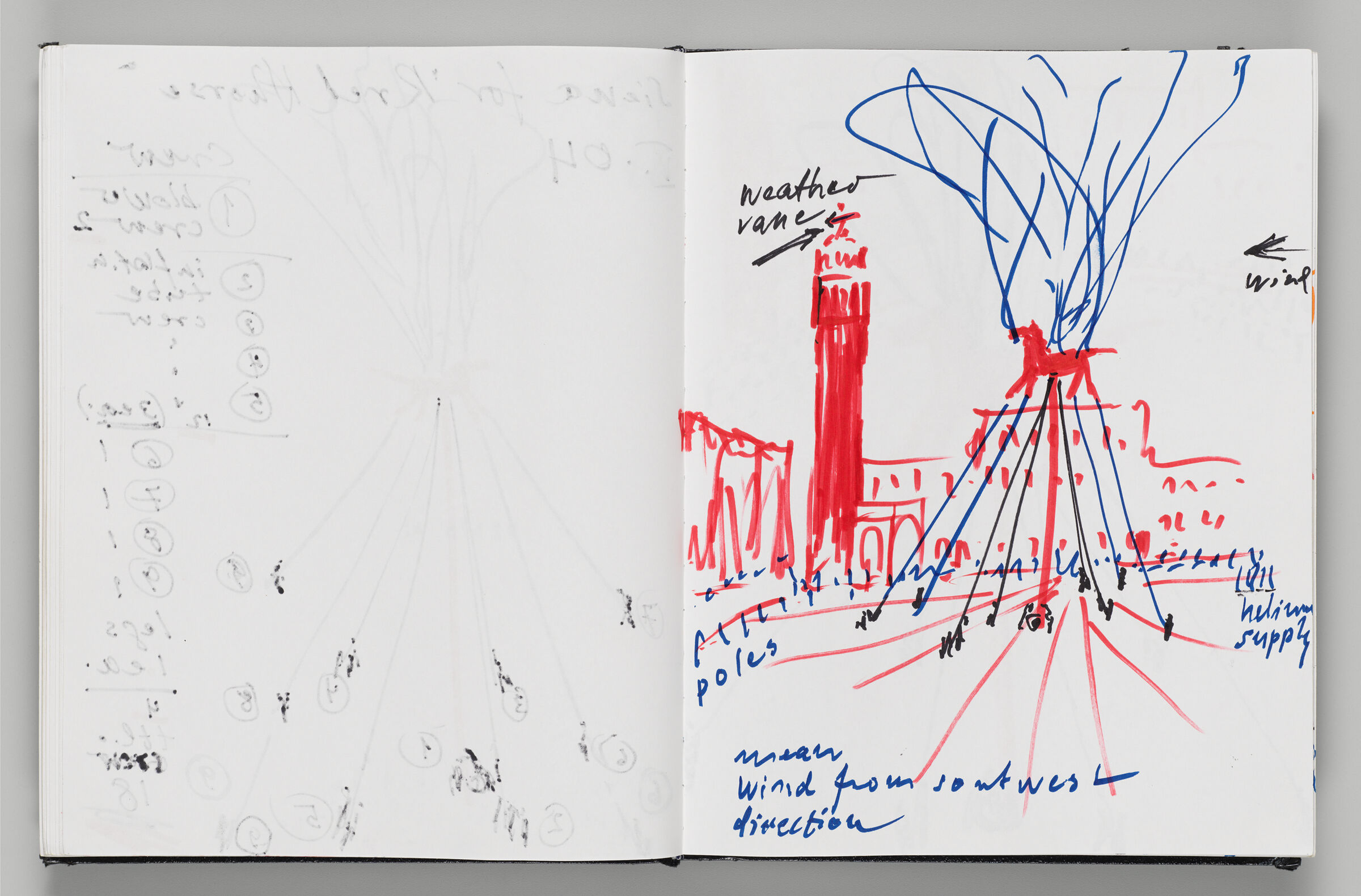 Untitled (Bleed-Through Of Previous Page, Left Page); Untitled (Sketch For 