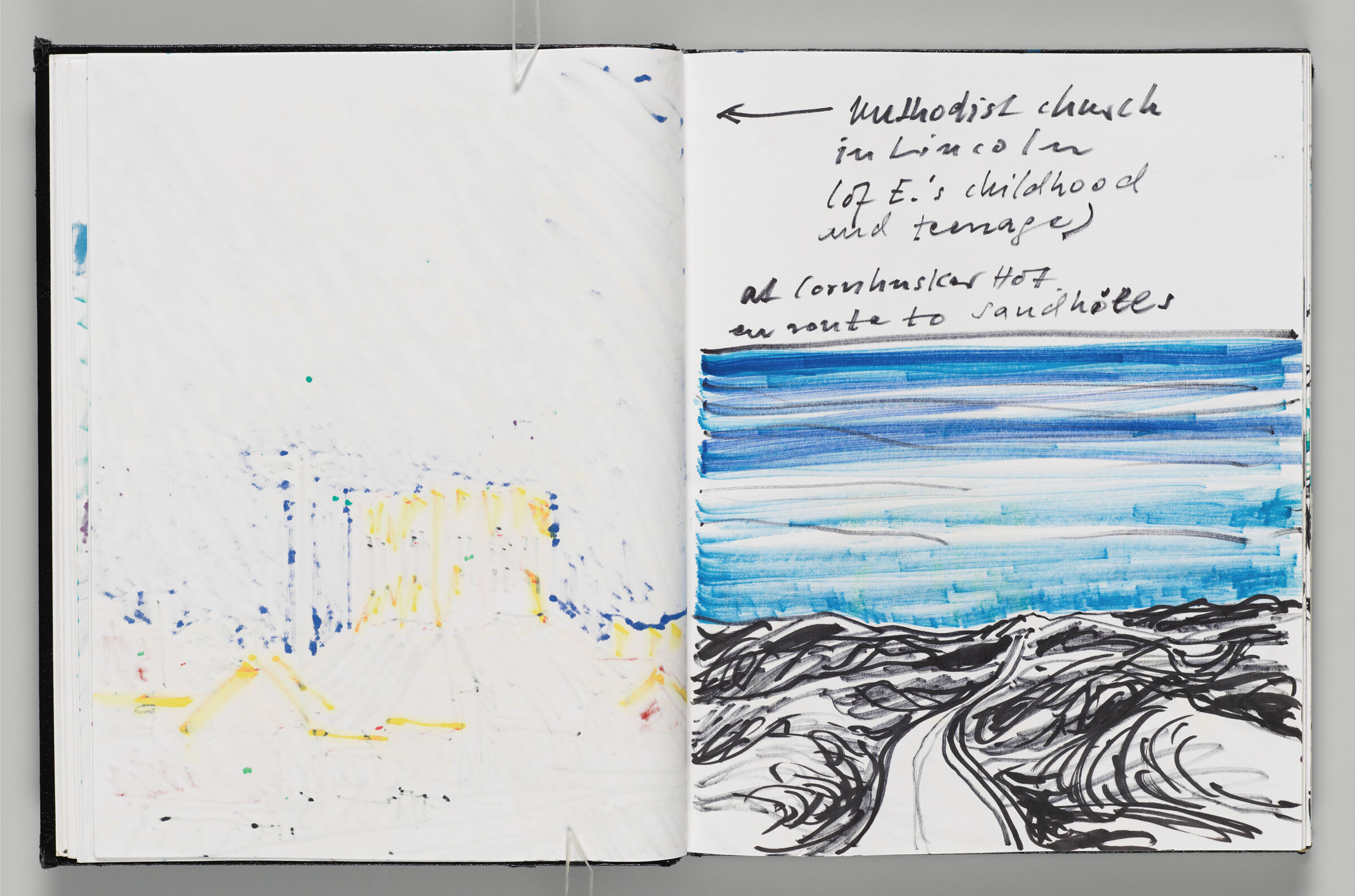 Untitled (Bleed-Through Of Previous Page, Left Page); Untitled (