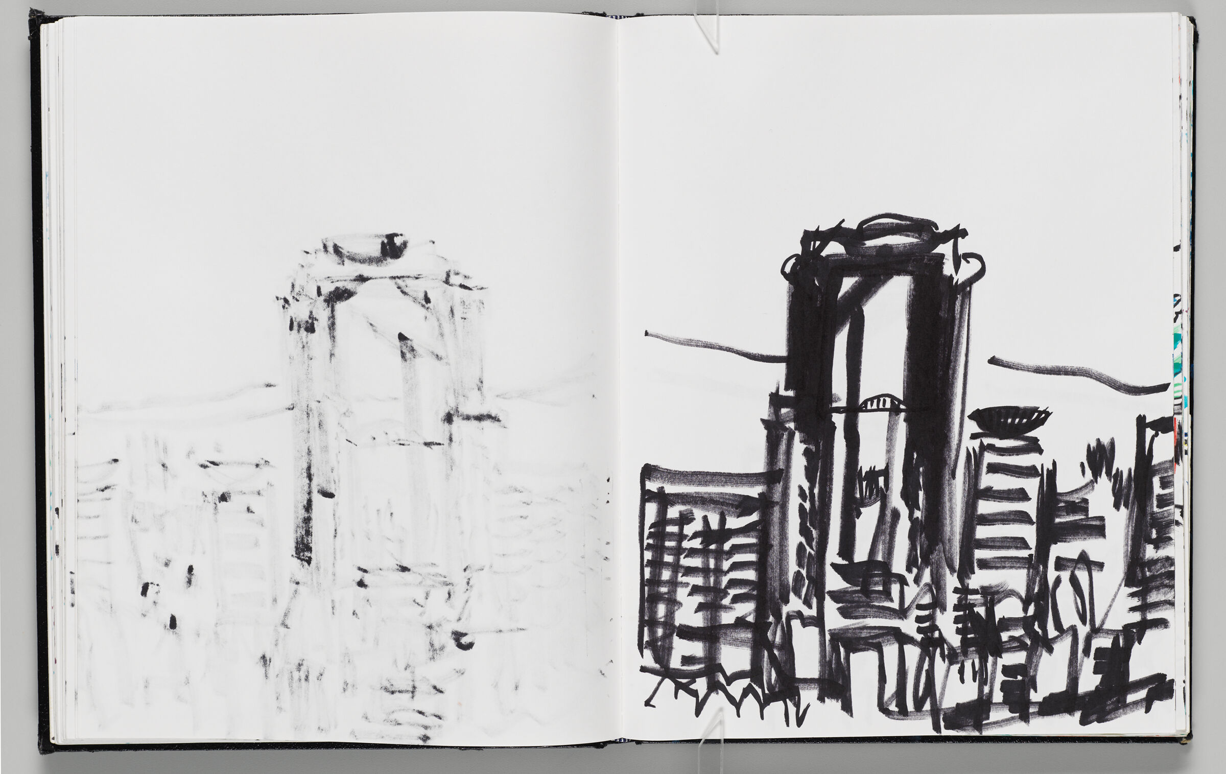 Untitled (Bleed-Through Of Previous Page, Left Page); Untitled (View Of Osaka, Right Page)